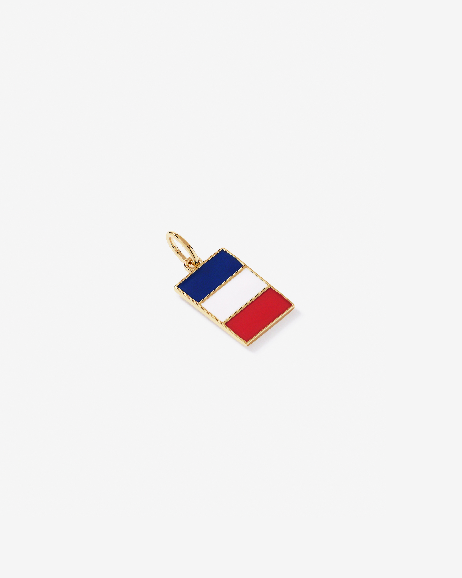 France Flag Pendant in 18Kt Vermeil