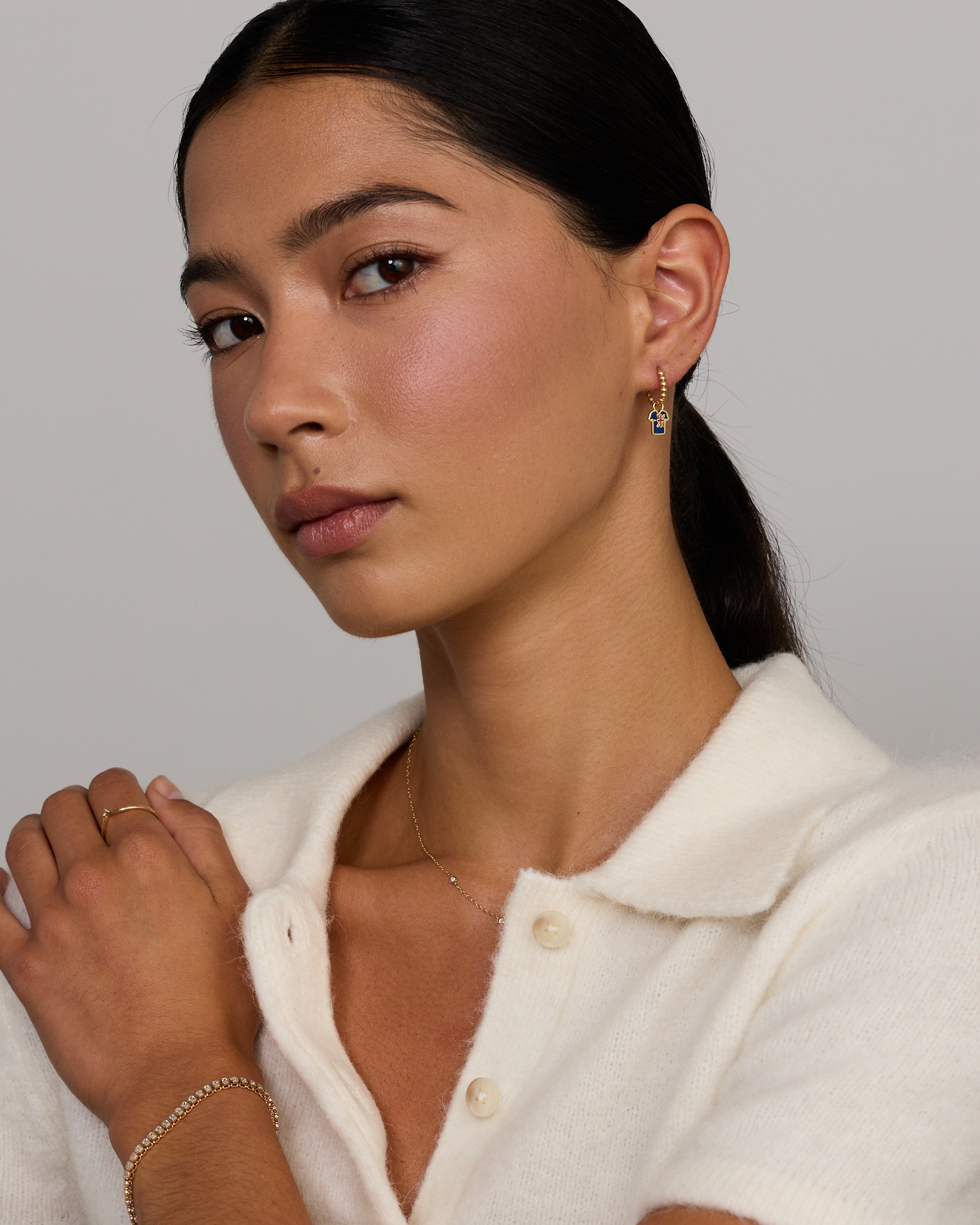 Australia Jersey Earring Charm in 18Kt Vermeil