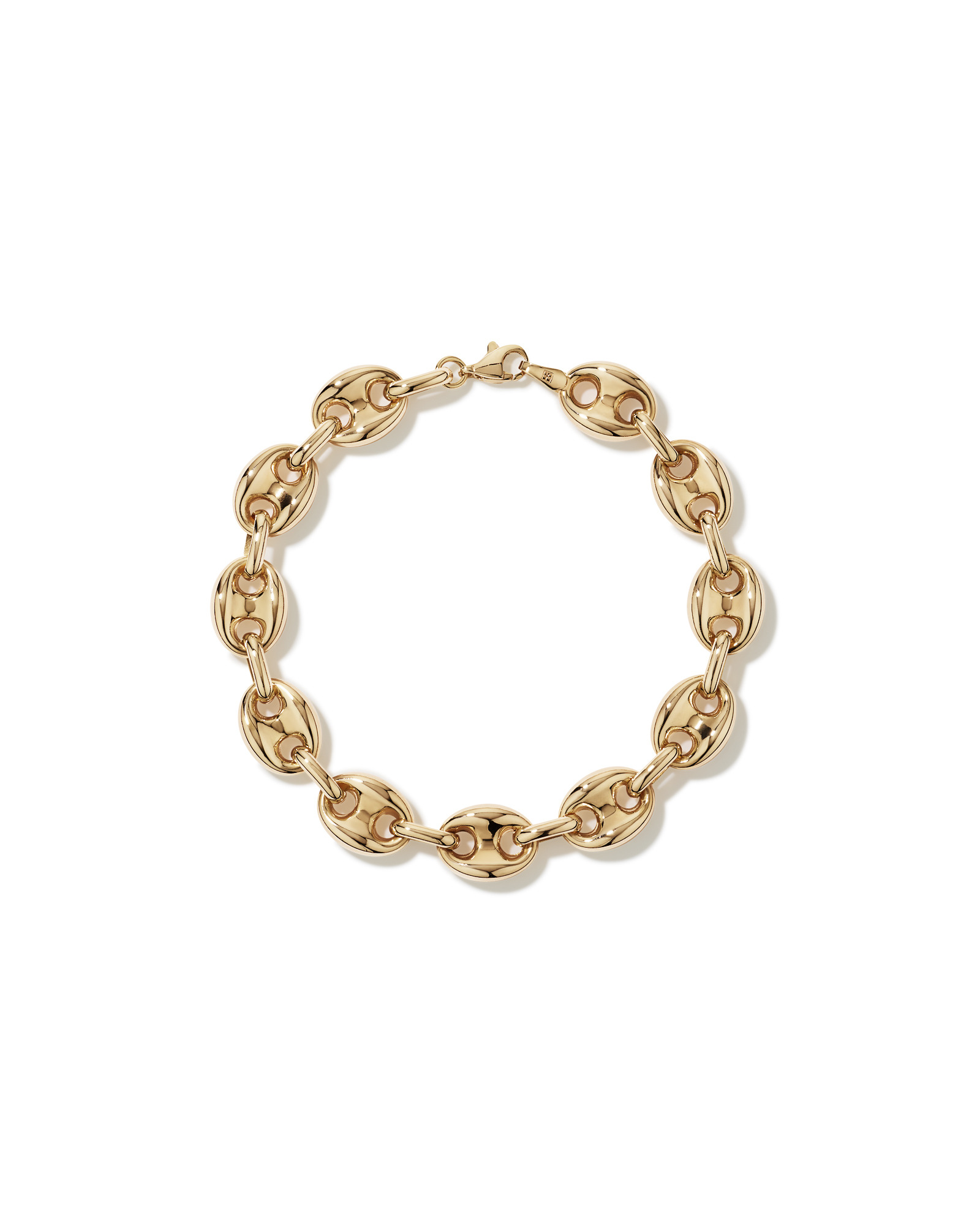 Puff Anchor Bracelet in 18kt Gold Vermeil