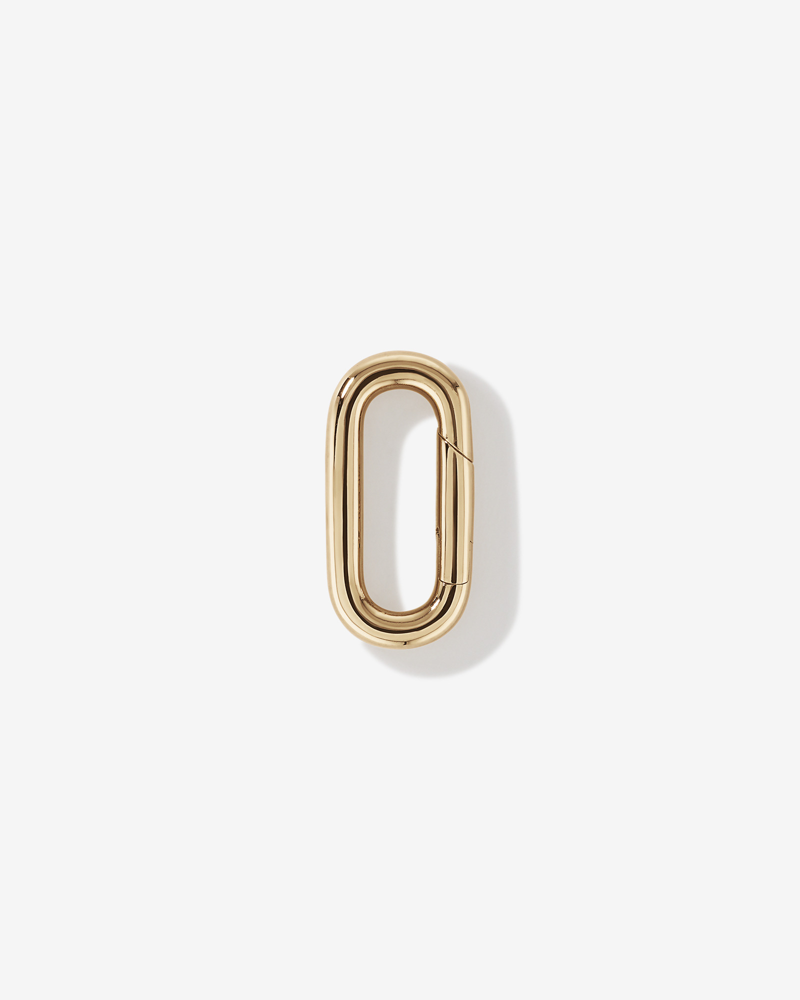 Polished Paperclip Pendant Connector in 10k Yellow Gold