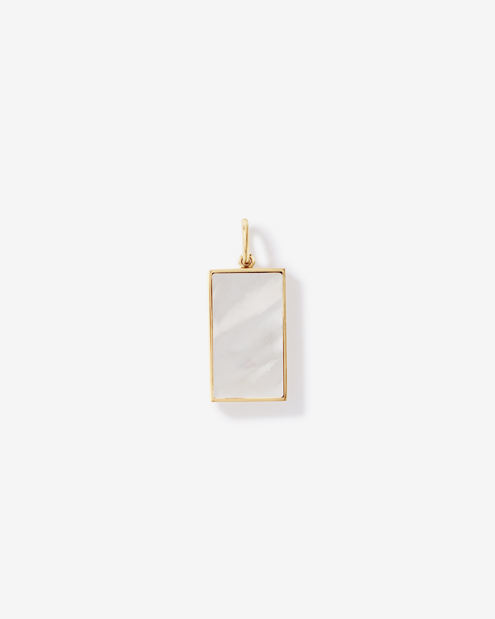 Sun Tarot Card Pendant with Cubic Zirconia and Mother of Pearl in 18 Karat Yellow Gold Vermeil