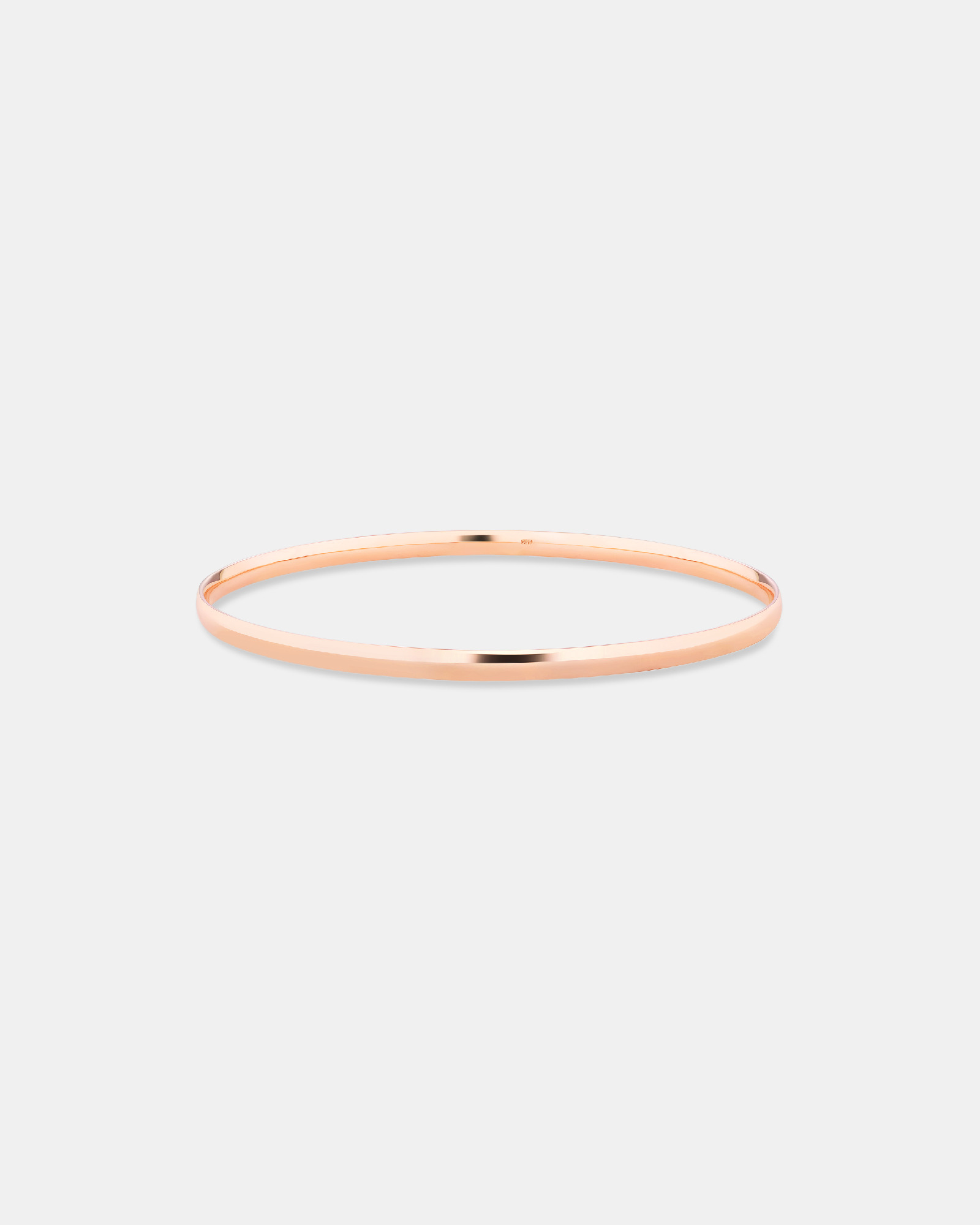 Bracelet jonc en or rose 10 K de 65 mm