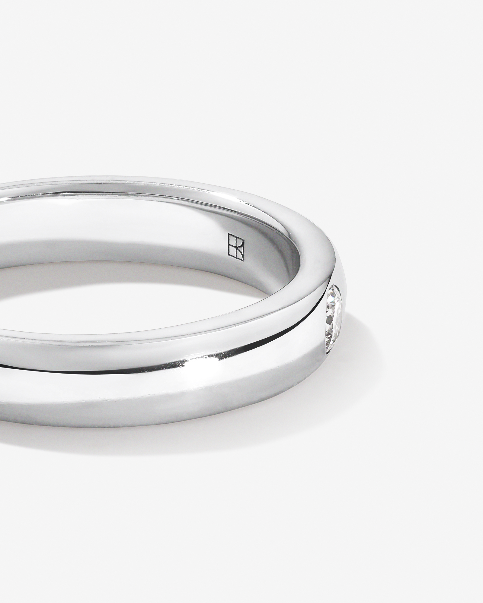 Carat TW Round Brilliant Diamond Duo Wedding Band 18kt White Gold