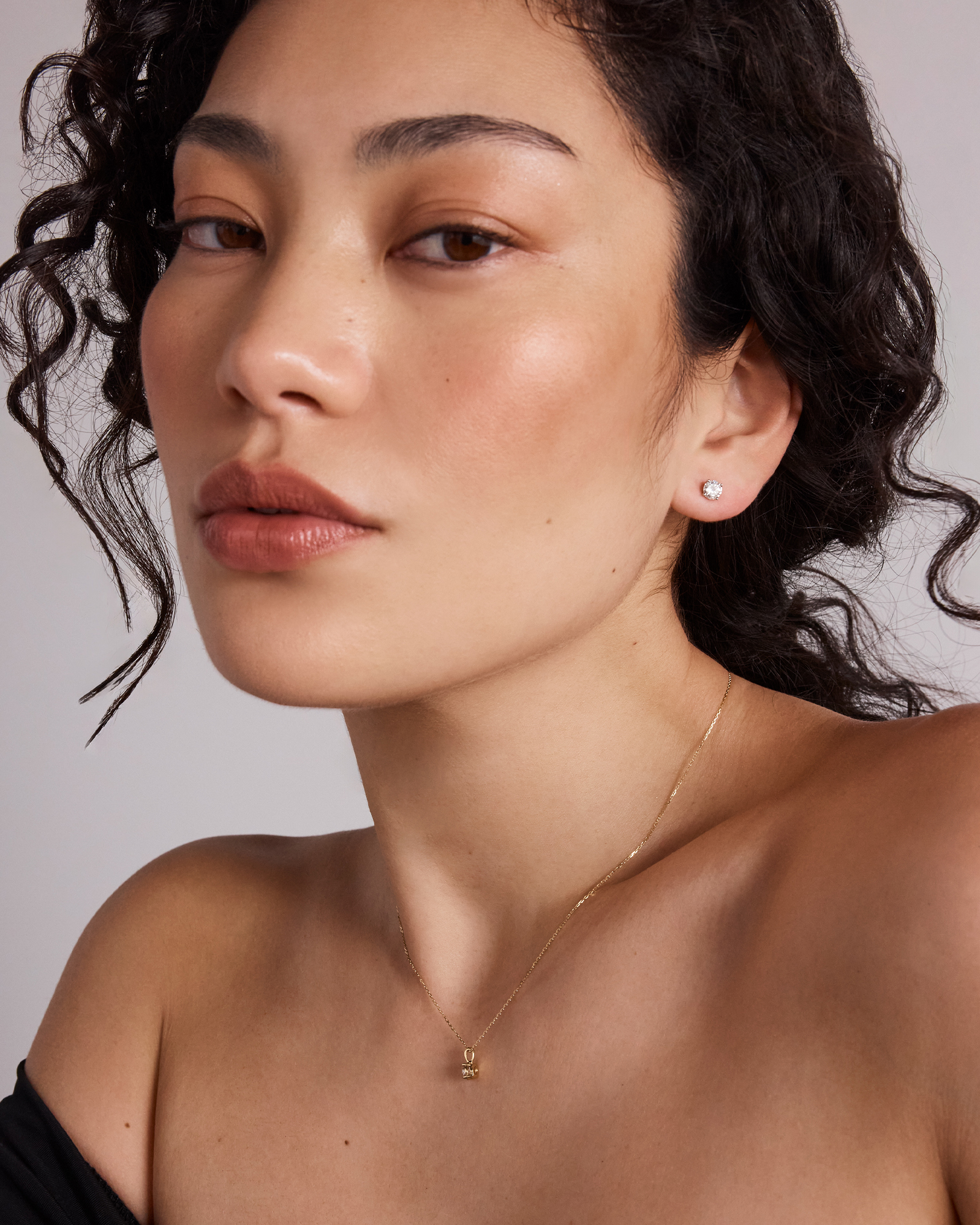 1.00 Carat TW Diamond Solitaire Stud Earrings 18kt White Gold