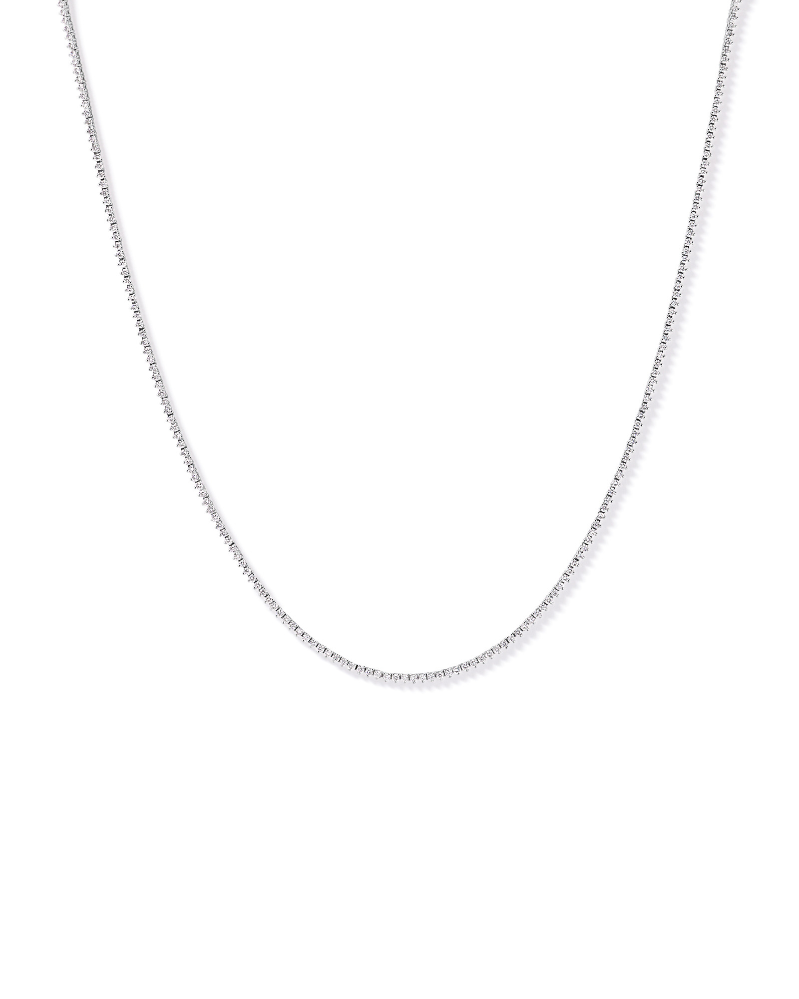 3.00TW Lab Diamond Tennis Necklace in Silver