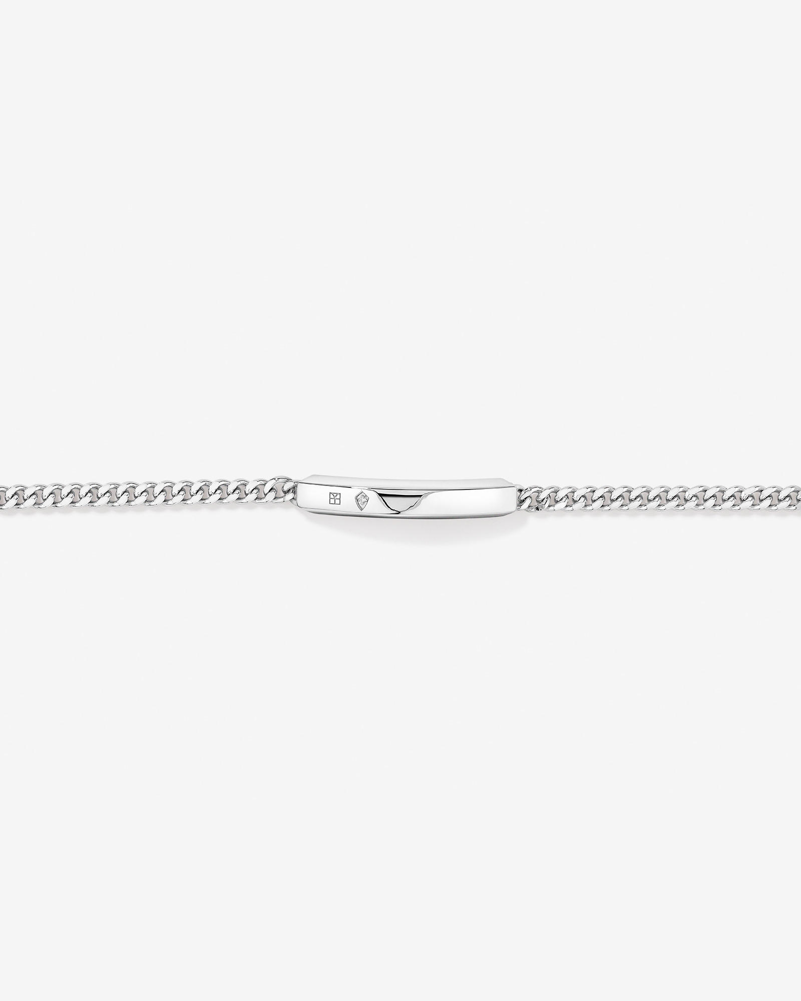 Curb ID Bracelet in Sterling Silver