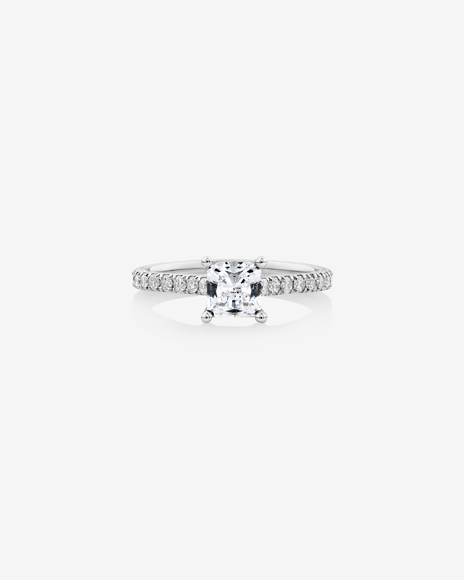 Engagement Ring with 1.25 Carat TW Diamonds in 14kt White Gold