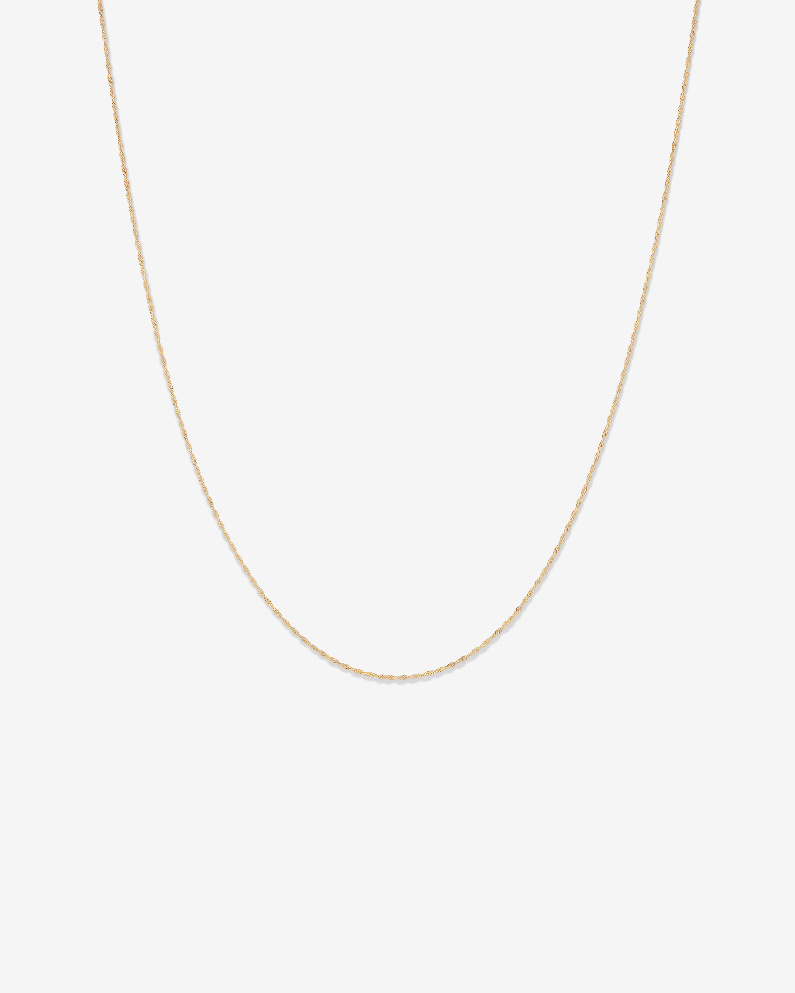45cm (18") Singapore Chain in 10kt Yellow Gold