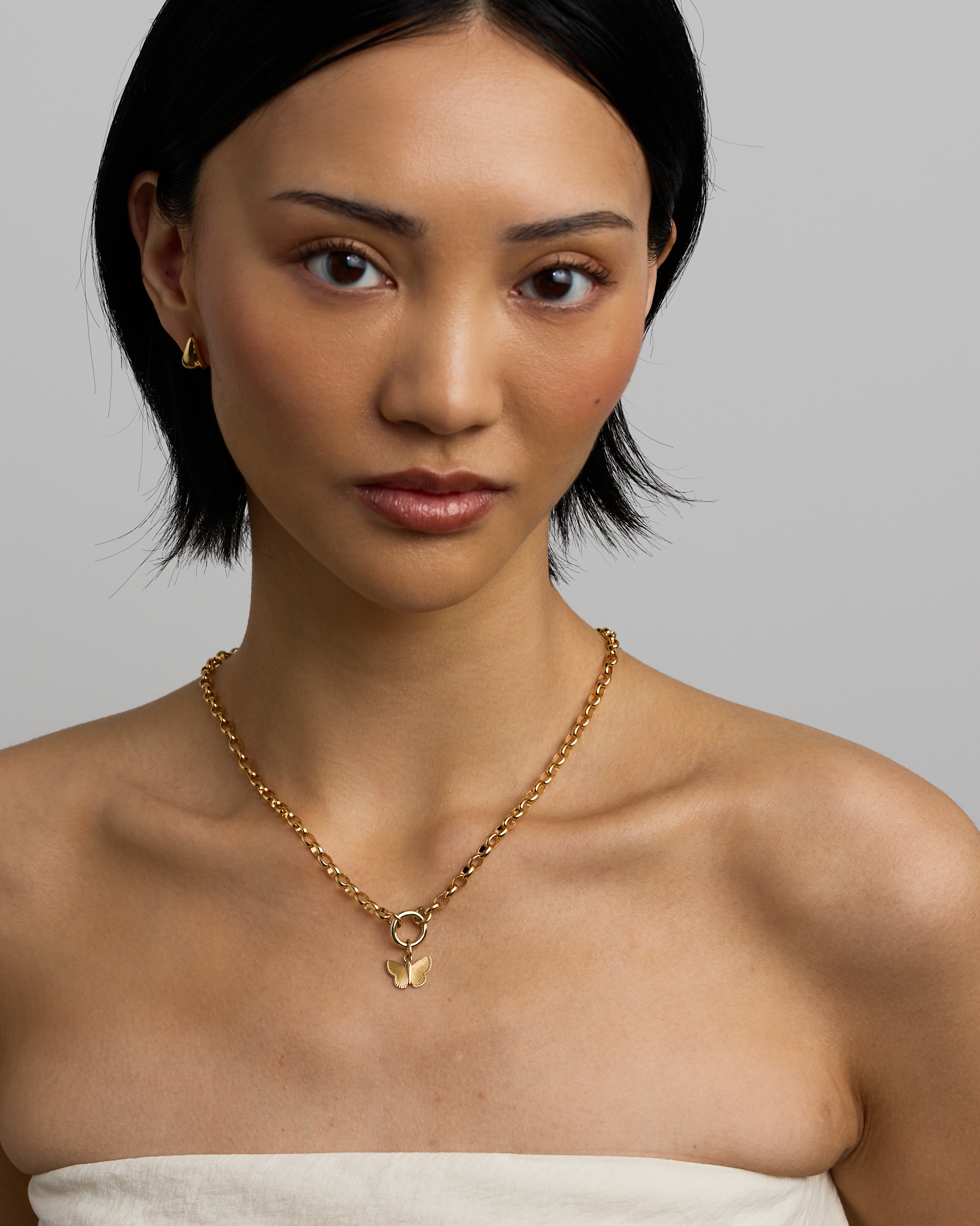 Sunray Butterfly Pendant in 10kt Yellow Gold