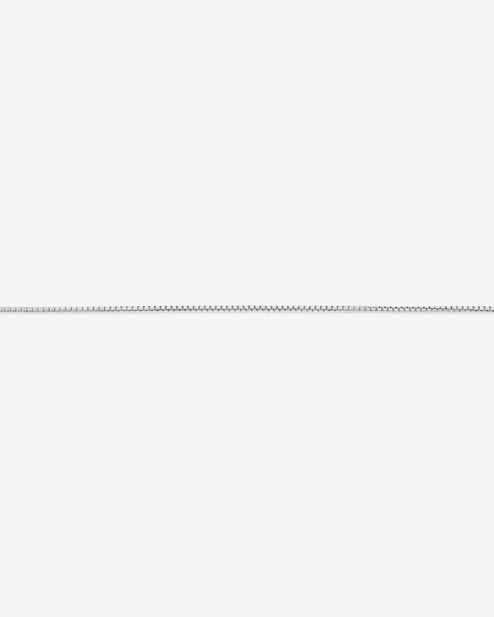 19cm (7.5") 1.25mm Roundbox Bracelet in Sterling Silver