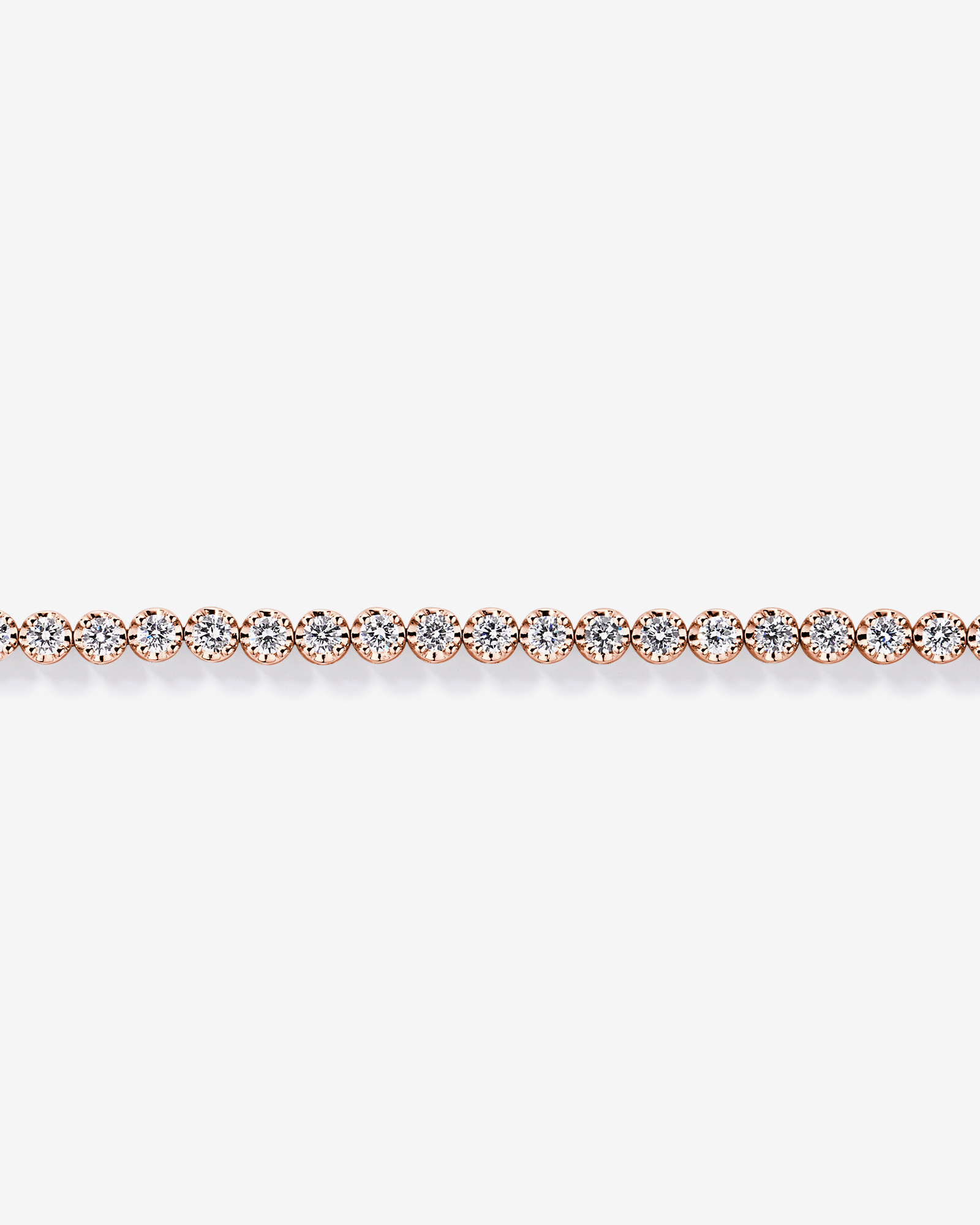 4.00 Carat TW of Laboratory-Grown Diamond Tennis Bracelet in 10kt Rose Gold