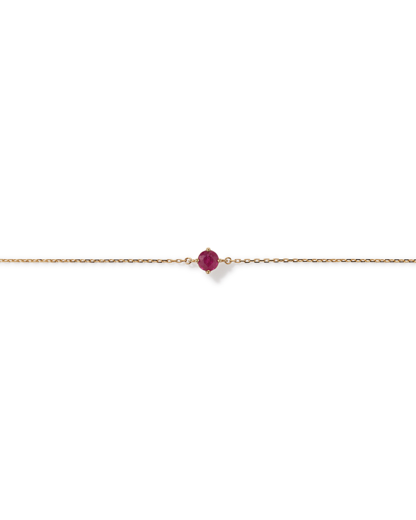 Bracelet with Ruby in 10kt Yellow Gold