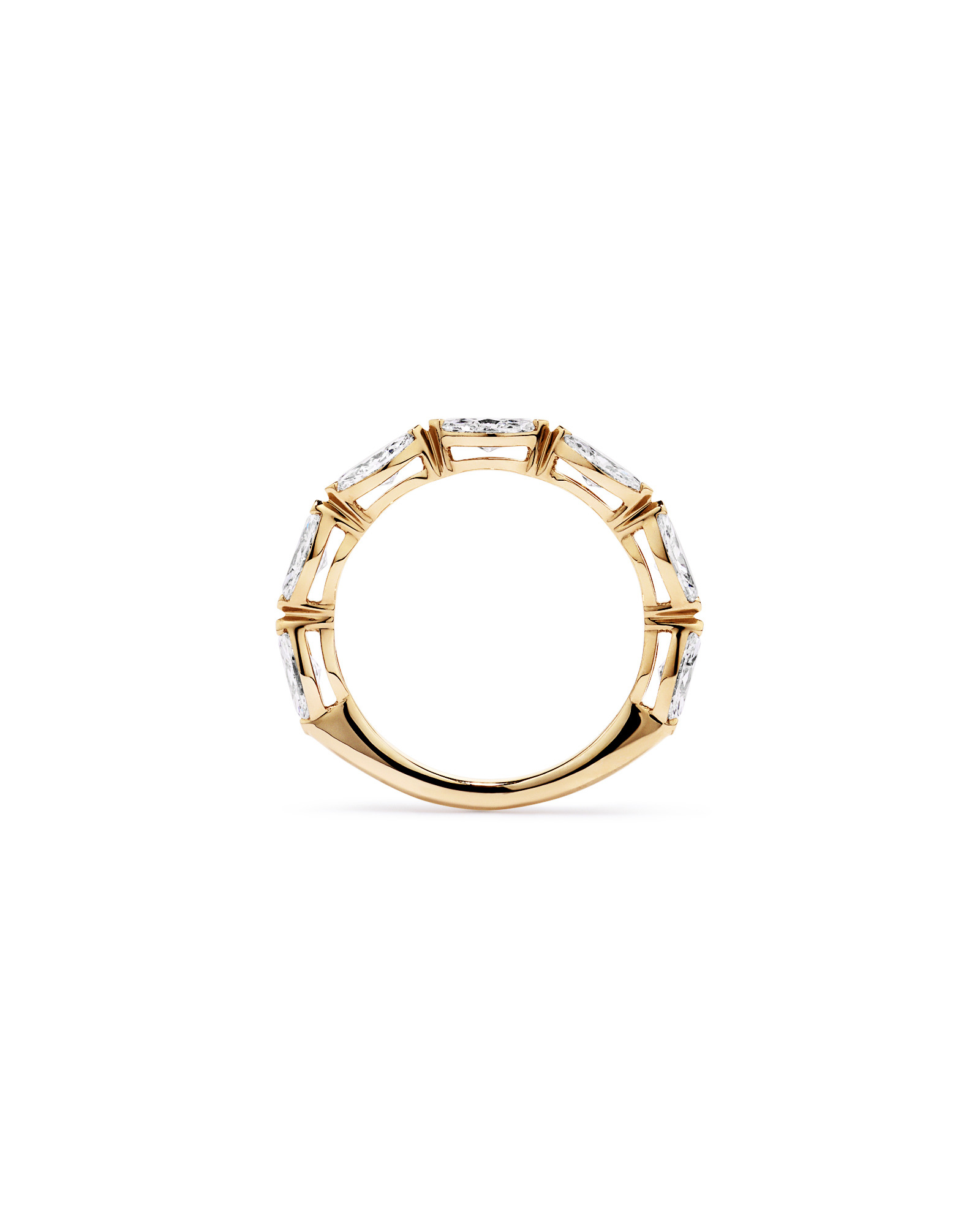 1.40 Carat TW East-West Marquise Laboratory-Grown Diamond Wedding Ring 14kt Yellow Gold
