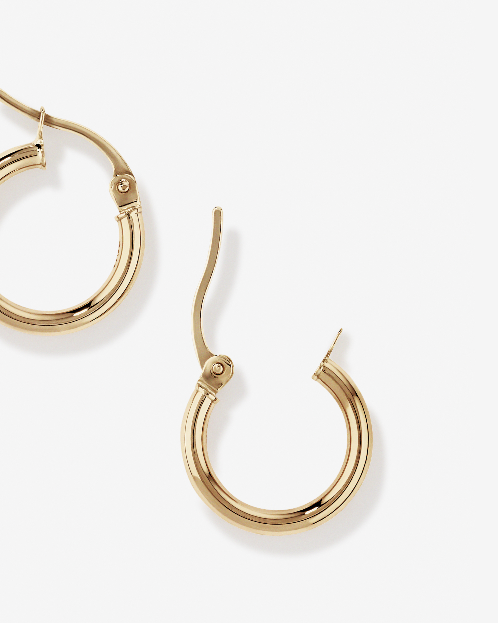 10mm Hoop Earrings in 10kt Yellow Gold