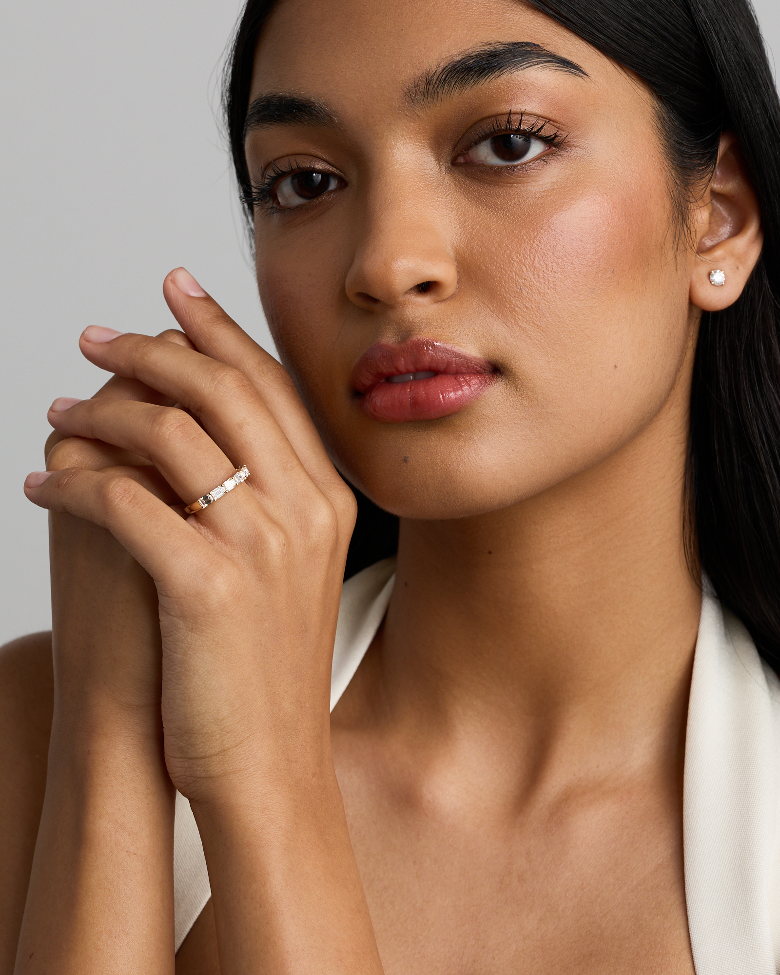 1.40 Carat TW East-West Emerald Cut Laboratory-Grown Diamond Wedding Ring 14kt Yellow Gold