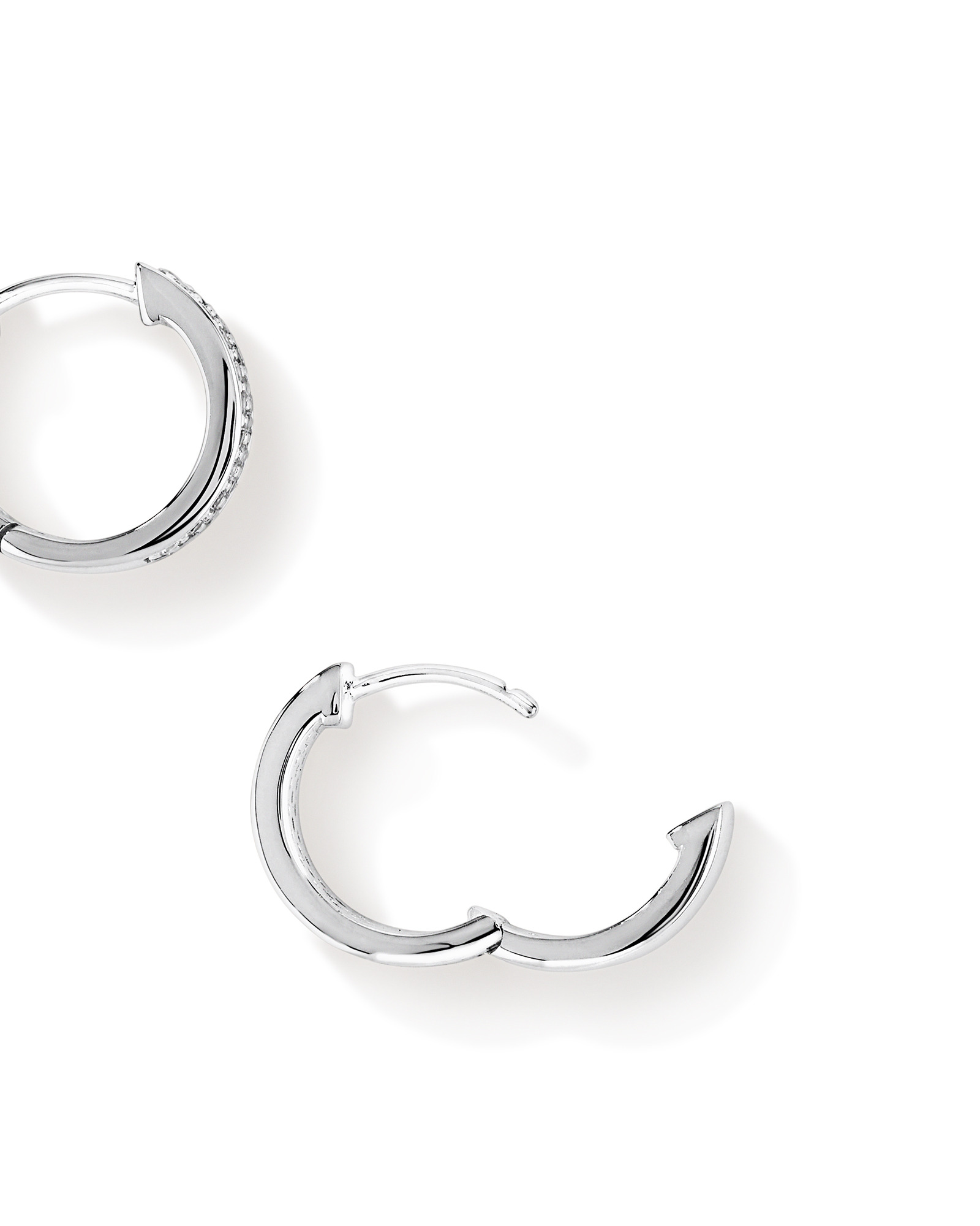 Anneaux courts réversibles avec zircon cubique en argent sterling