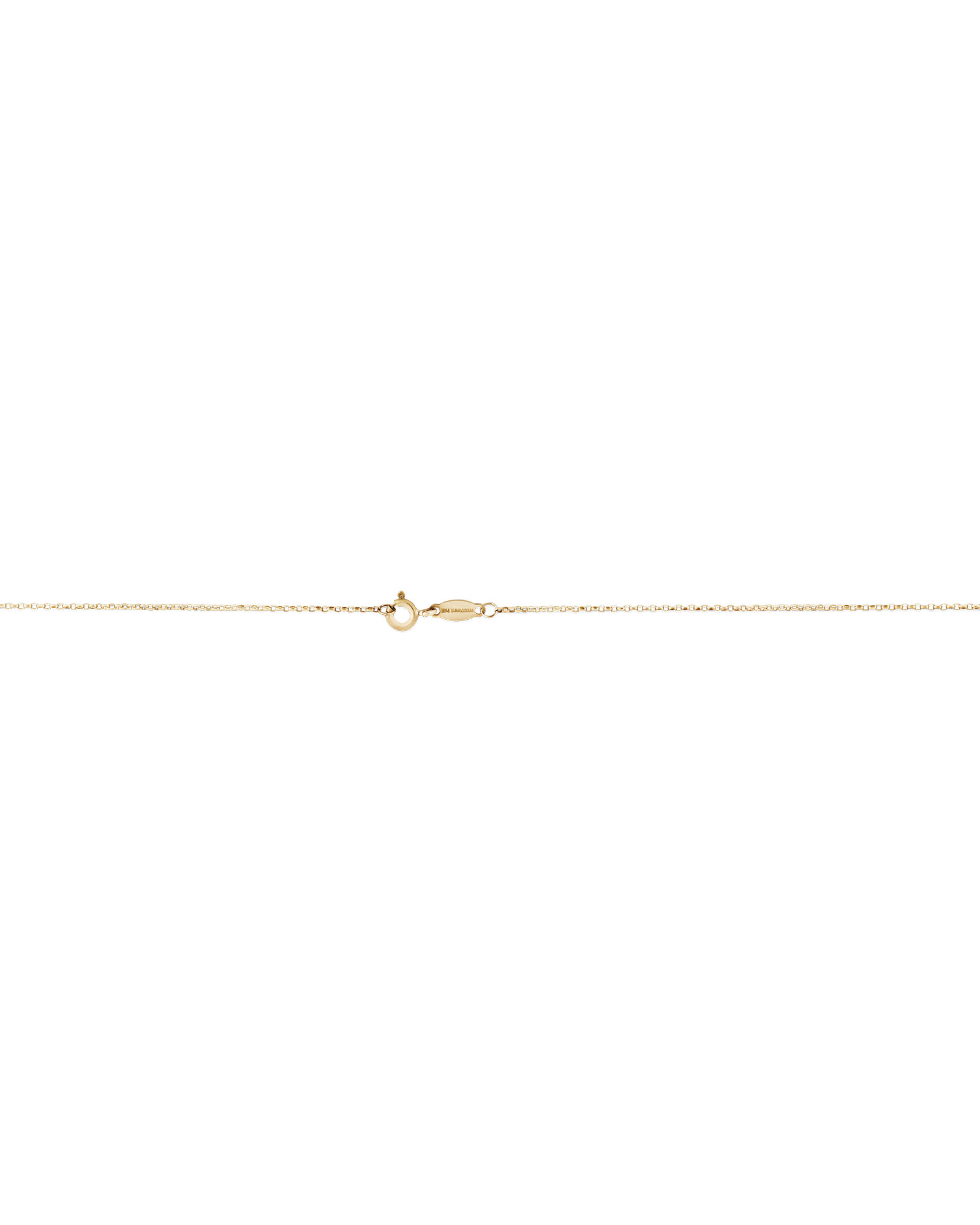 Chaîne belcher à taille diamant de 50 cm en or jaune 18 K, largeur de 1 mm
