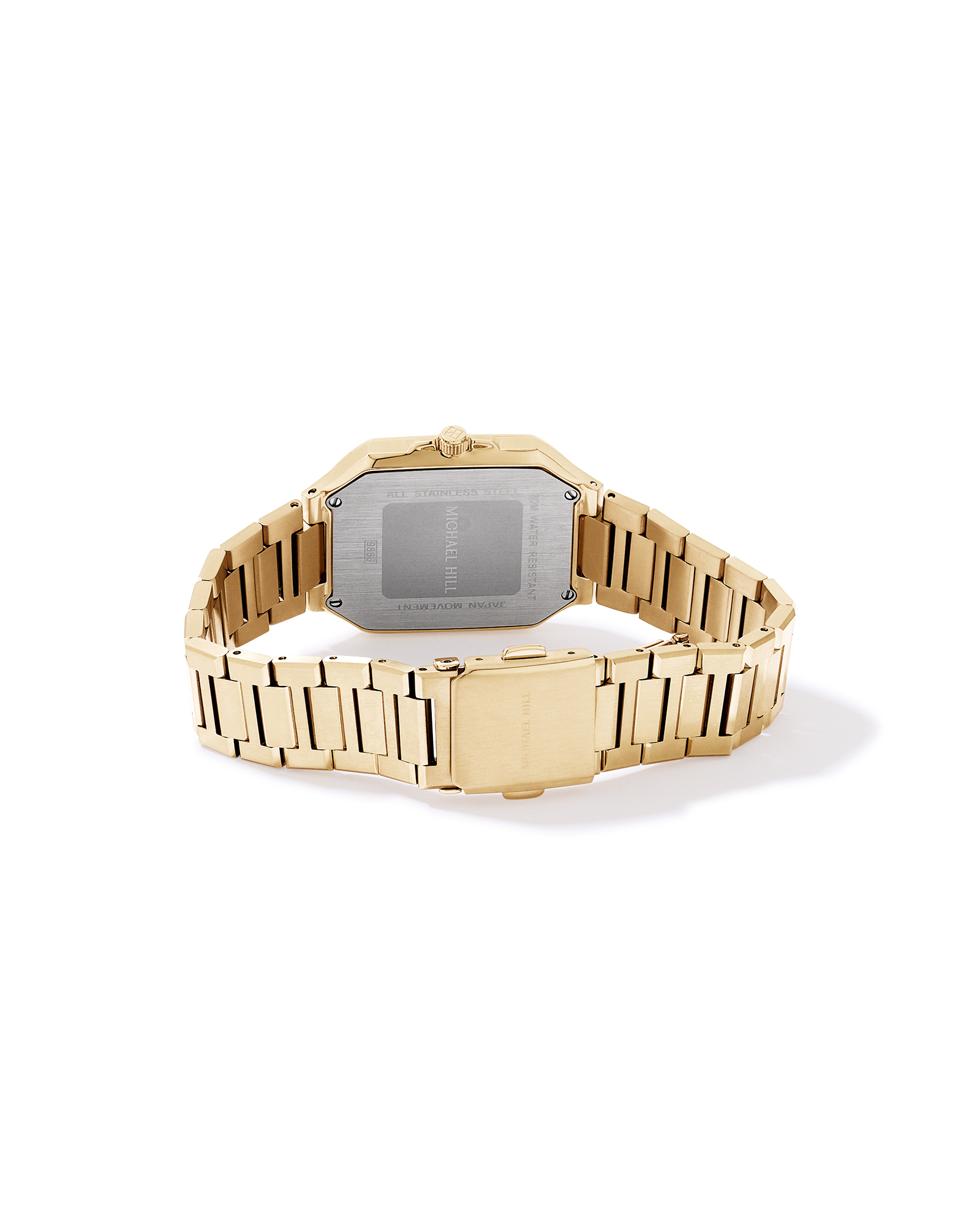 Men's Quartz Watch with Black Dial in Gold Tone Stainless Steel