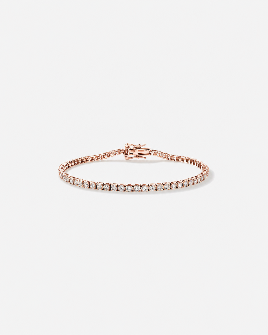 3.28 Carat TW Diamond Tennis Bracelet in 10kt Rose Gold