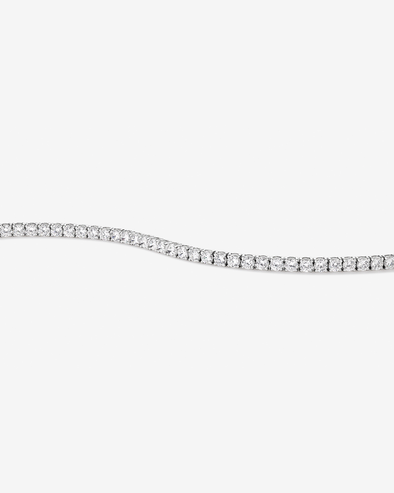 Bracelet rivière en argent sterling avec zircon cubique