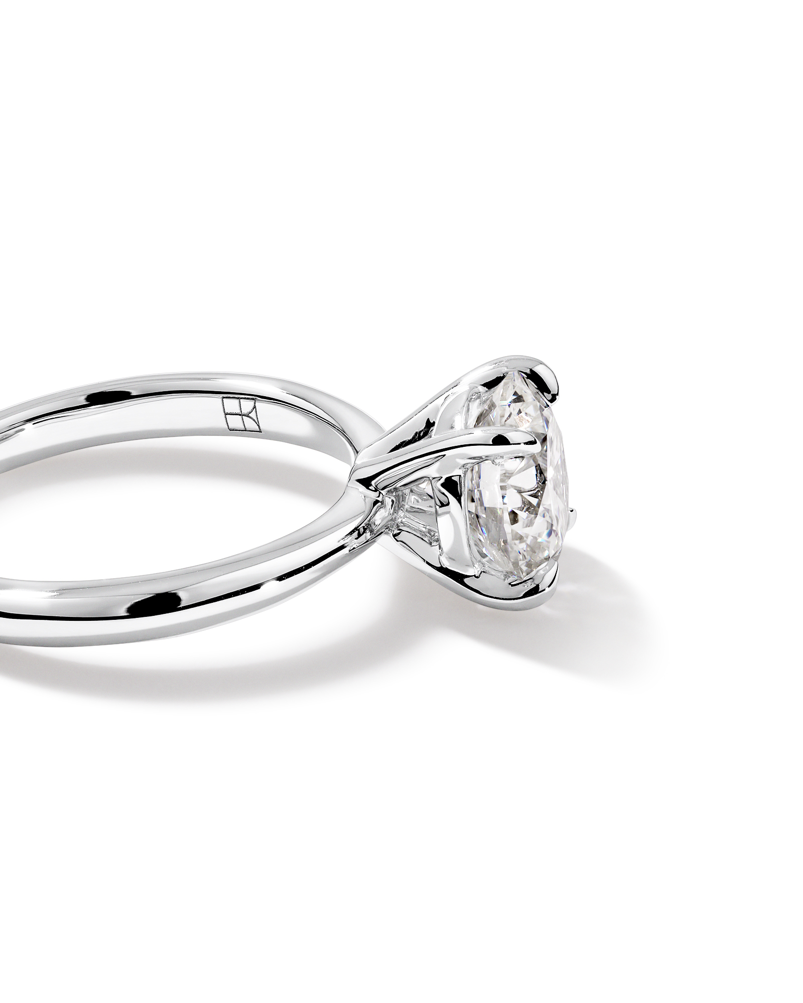 2.25 Carat Round Brilliant Laboratory-Grown Diamond Solitaire Ring in 14kt White Gold