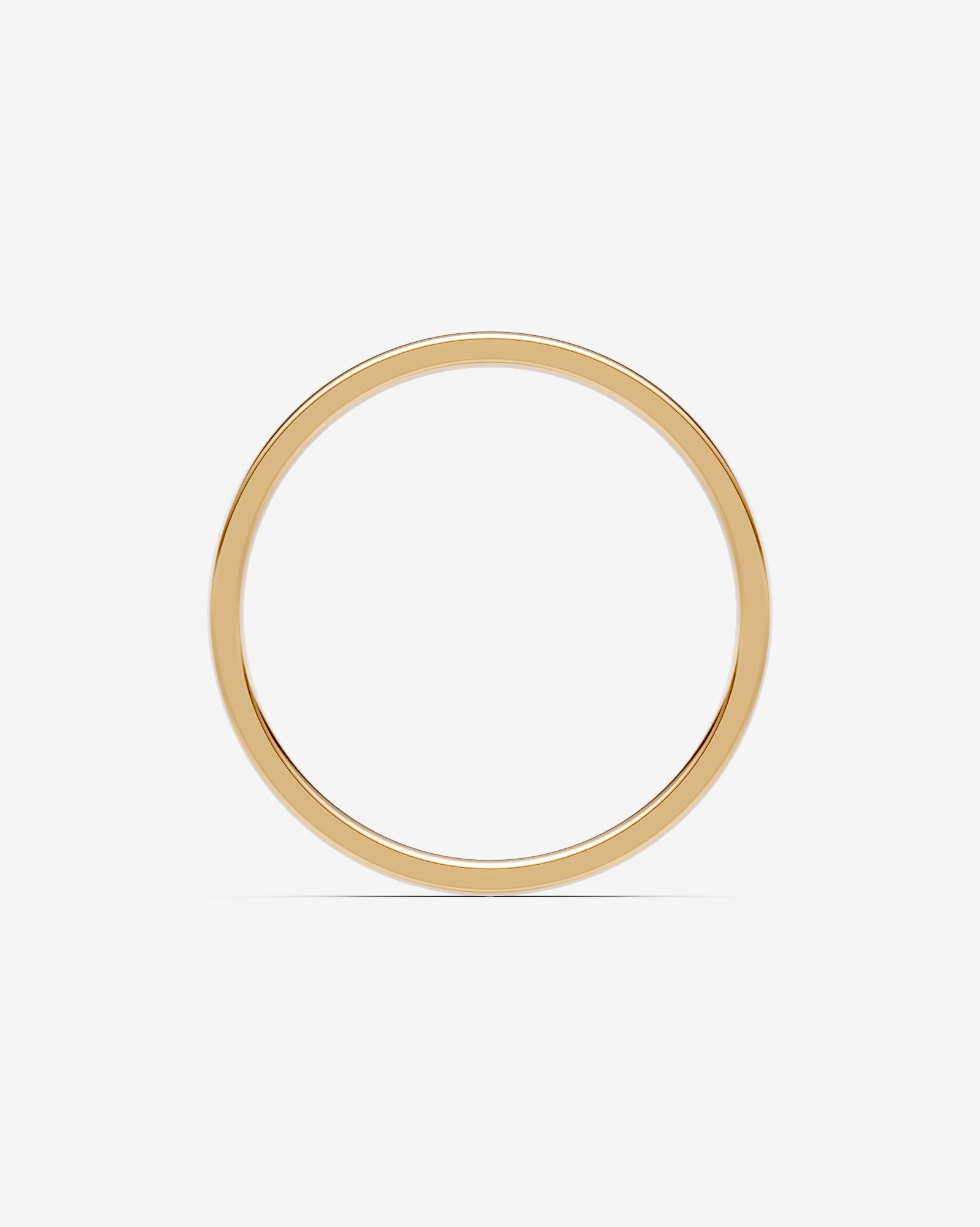 Half Round Wedding Band 10kt Yellow Gold