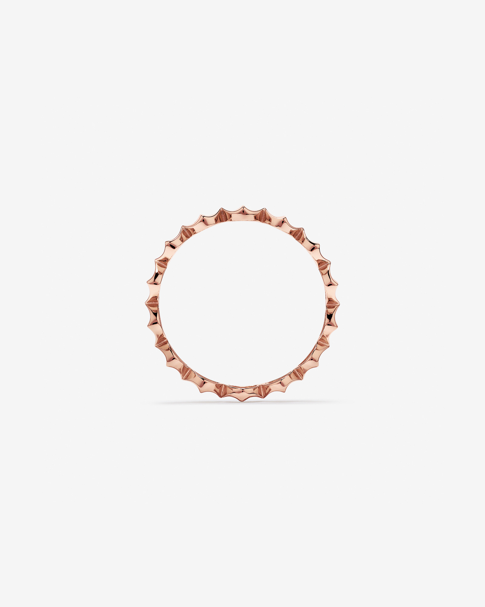 Bague Courbée Signature Connect en Or Rose 10 kt