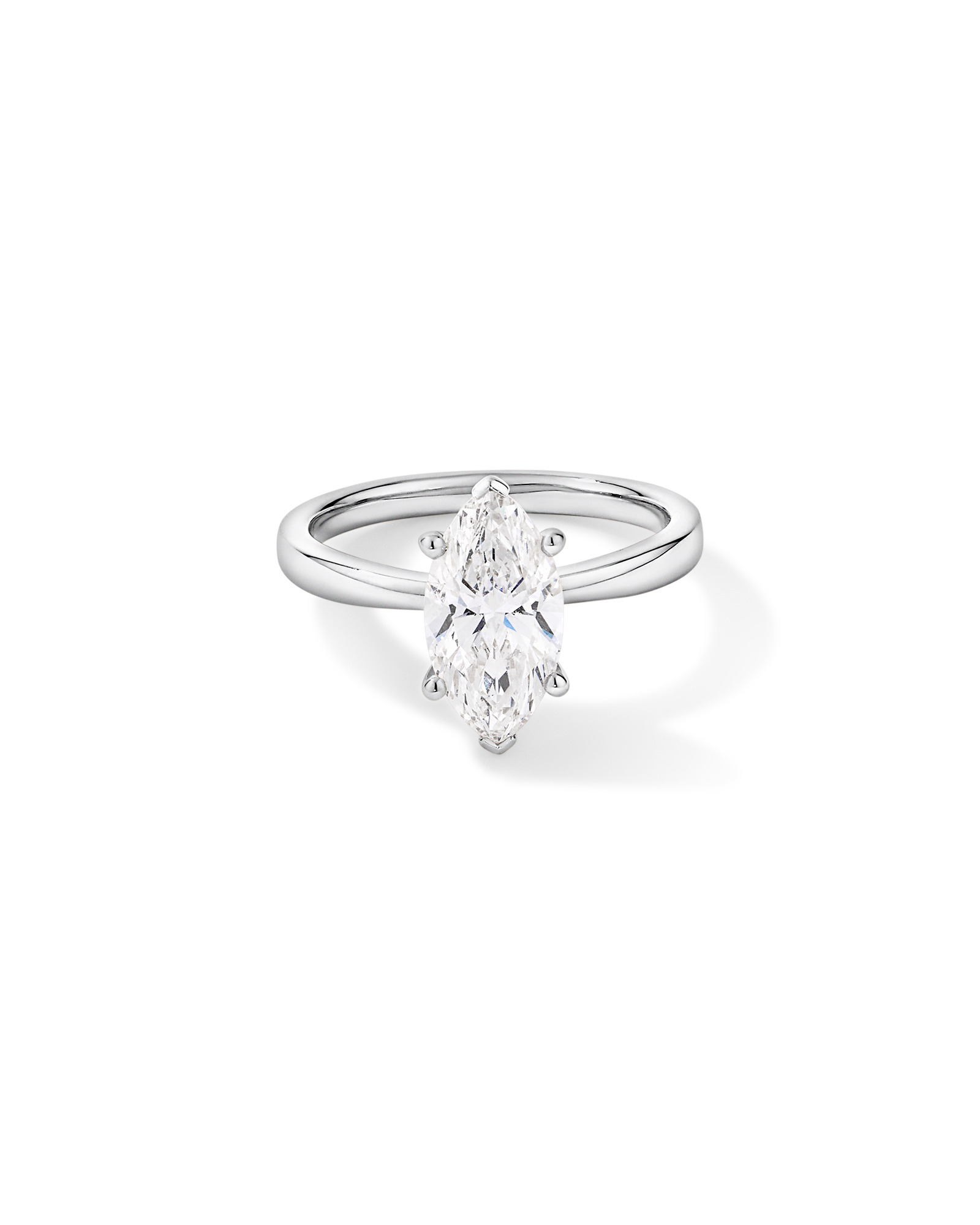 2.00 Carat TW Laboratory-Grown Diamond Marquise Solitaire Ring 14kt Gold