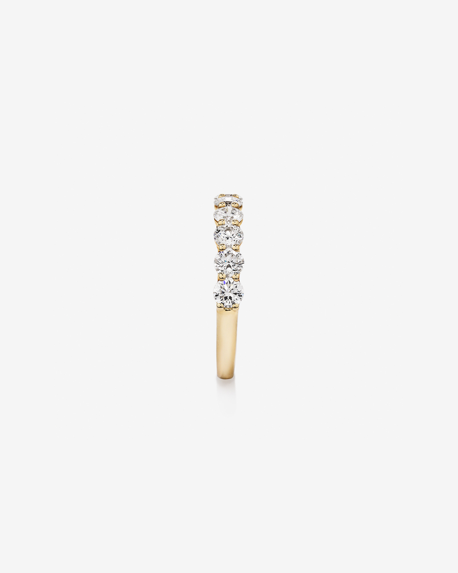 1.30 Carat TW Round Brilliant Laboratory-Grown Diamond Wedding Ring 14kt Yellow Gold