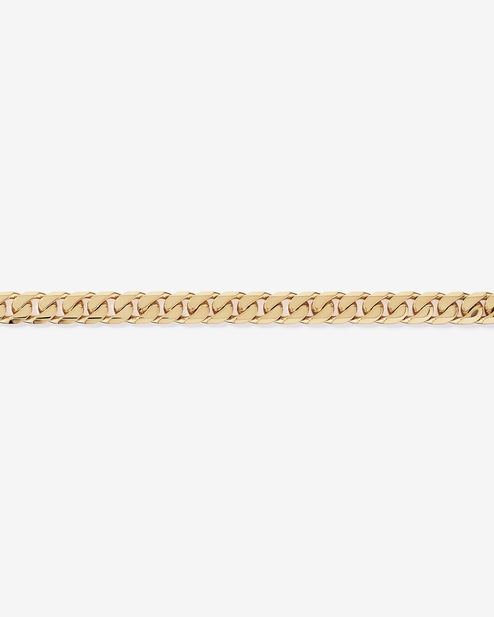 Chaîne gourmette 11 mm 50 cm (20 po) en vermeil 18 ct