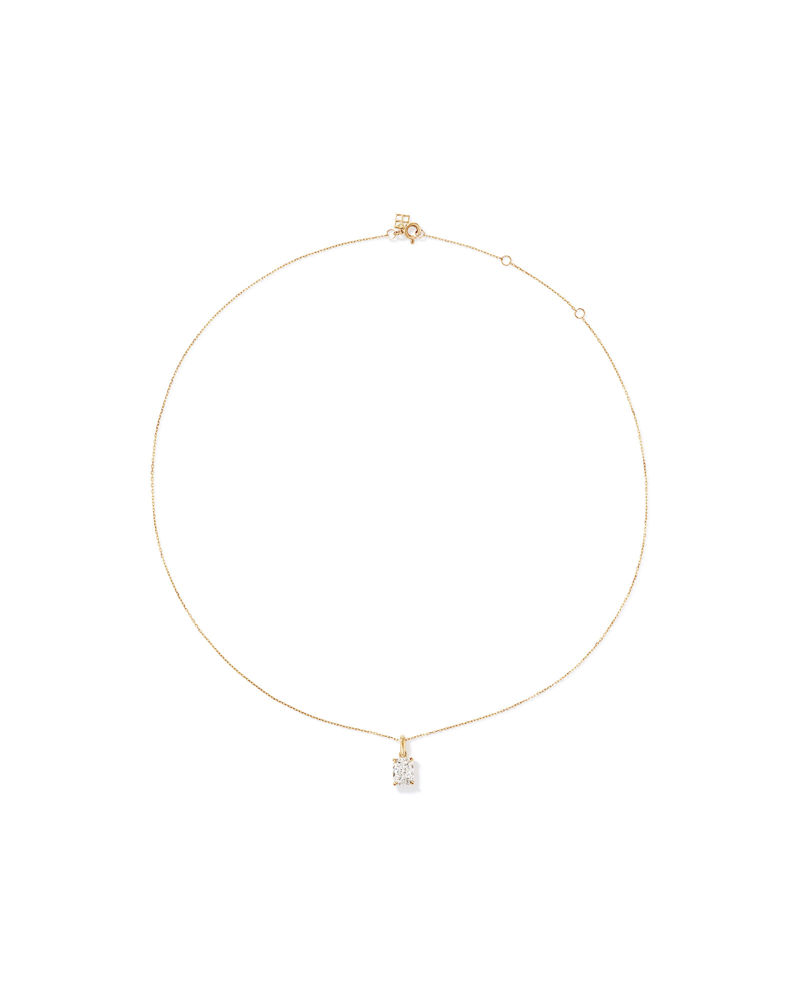1.00TW Lab Diamond Pendant in 10kt Gold