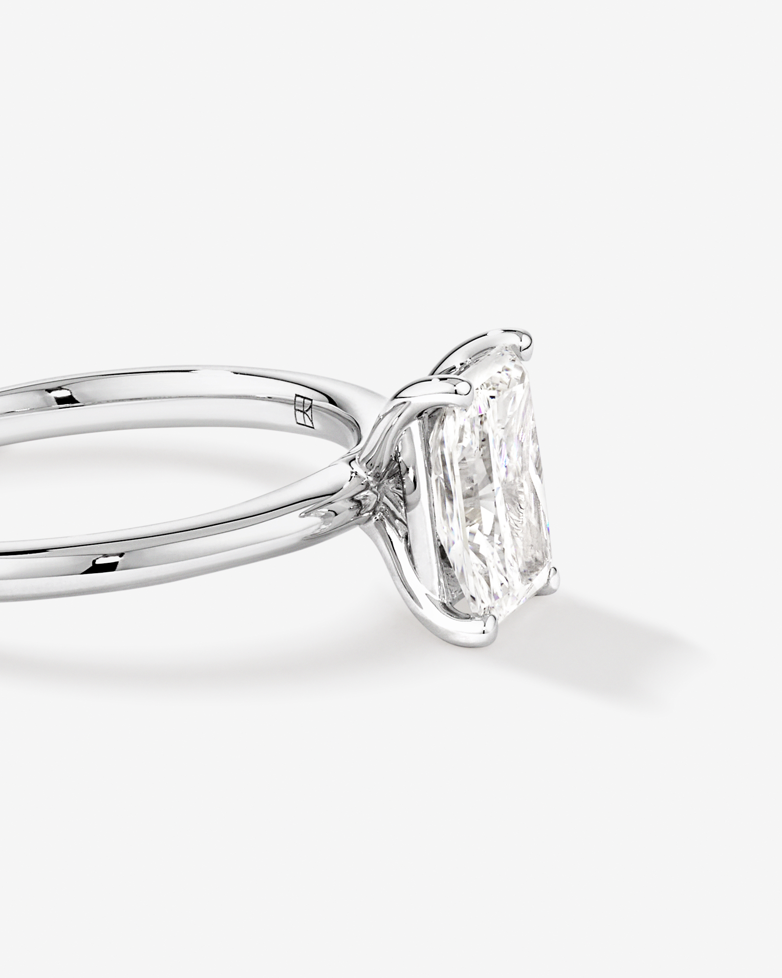 1.25 Carat TW Radiant Laboratory-Grown Diamond Solitaire Engagement Ring 14kt White Gold