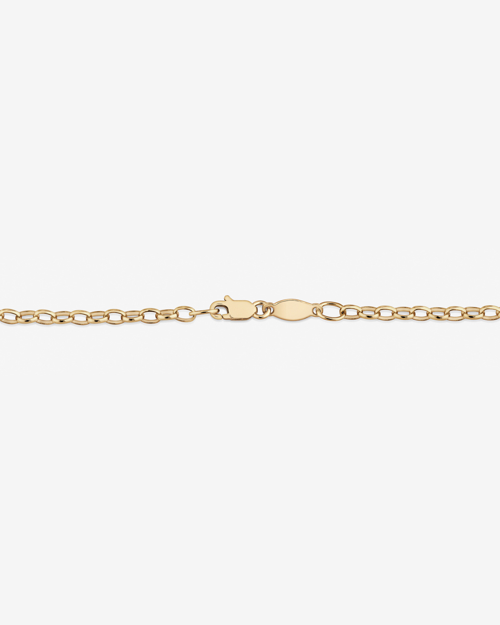 50cm (20") Oval Belcher Chain in 10kt Yellow Gold