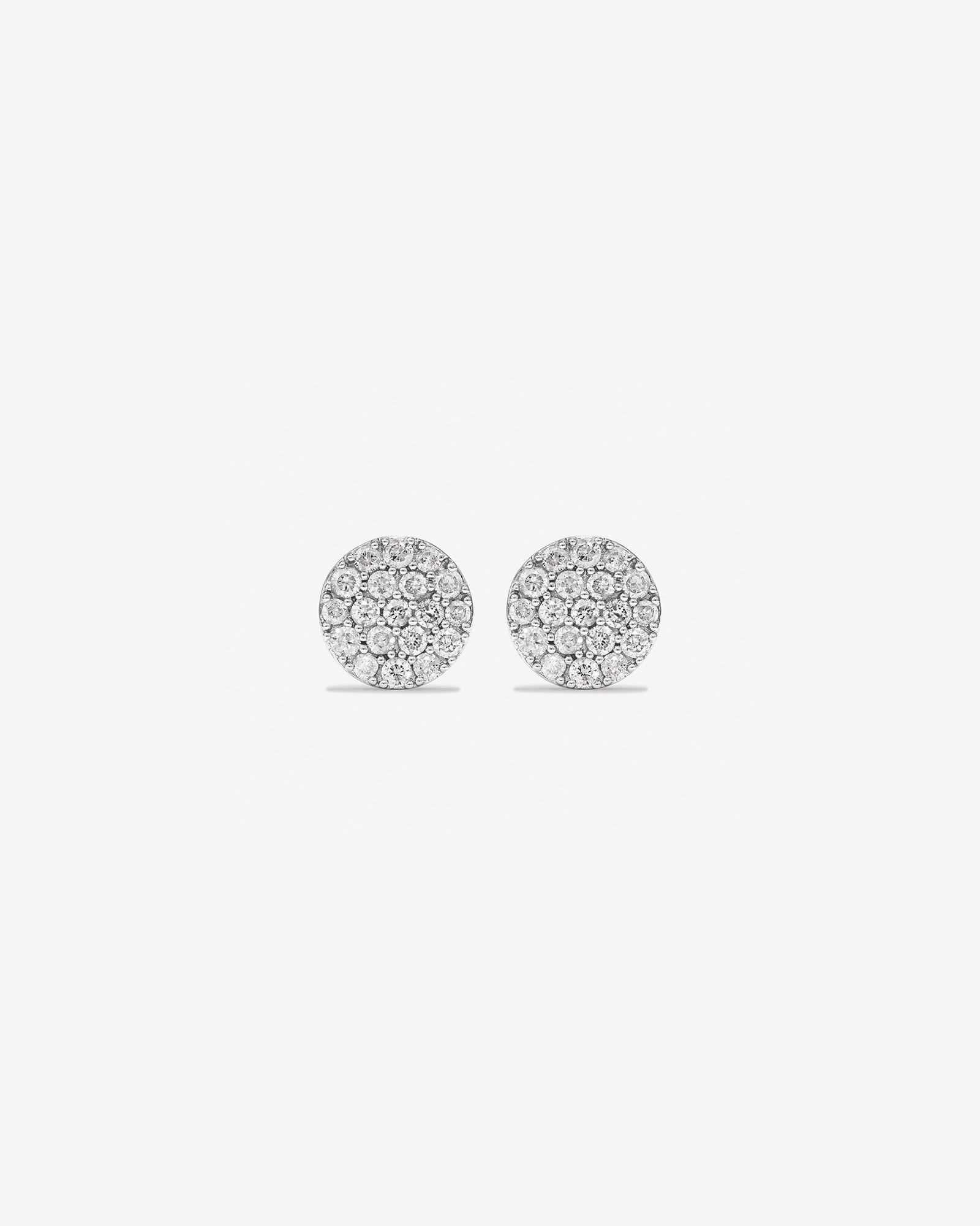 0.33 Carat TW Round Diamond Cluster Stud Earrings in 10kt White Gold
