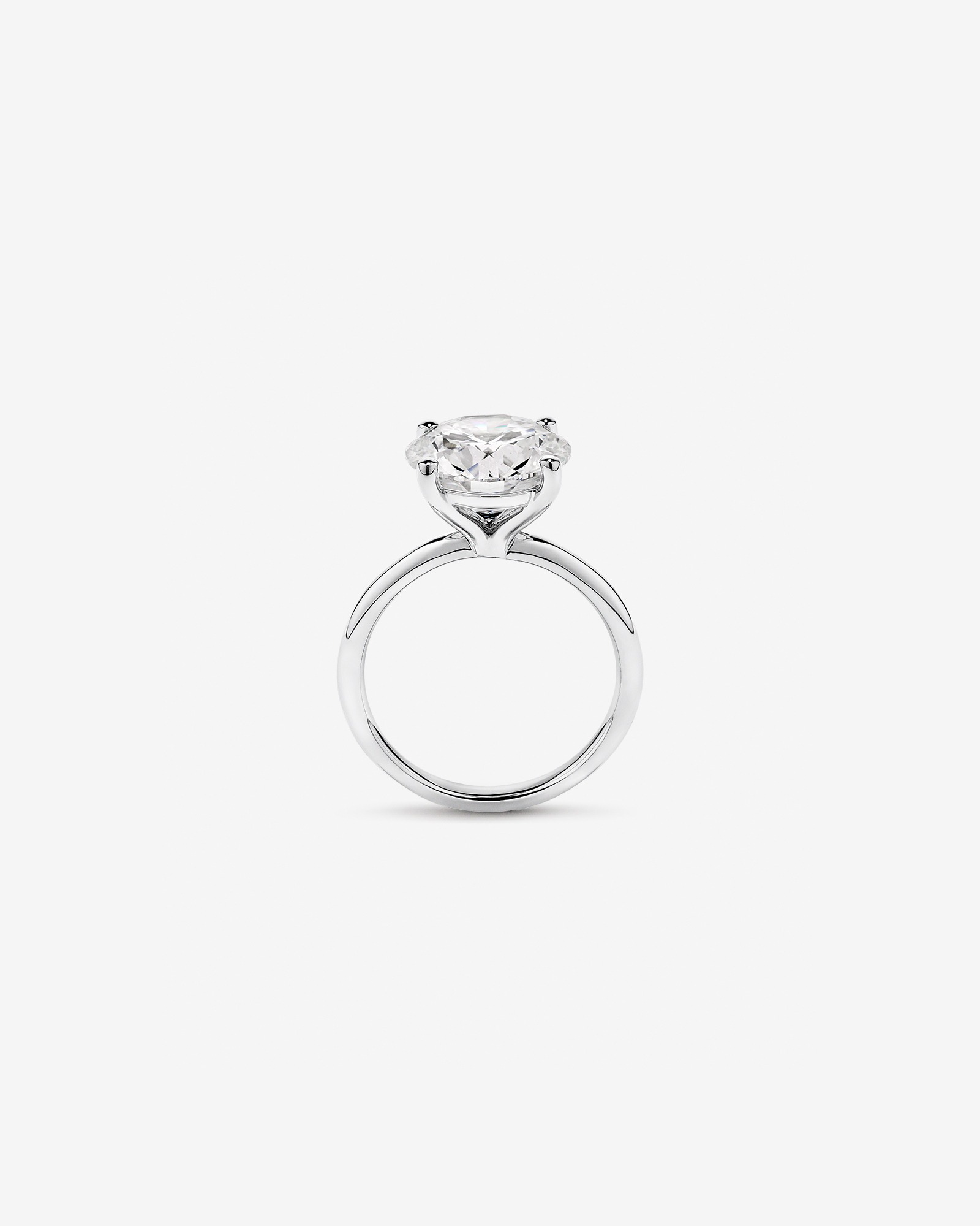 Carat TW Round Brilliant Laboratory-Grown Diamond Solitaire Engagement Ring Platinum