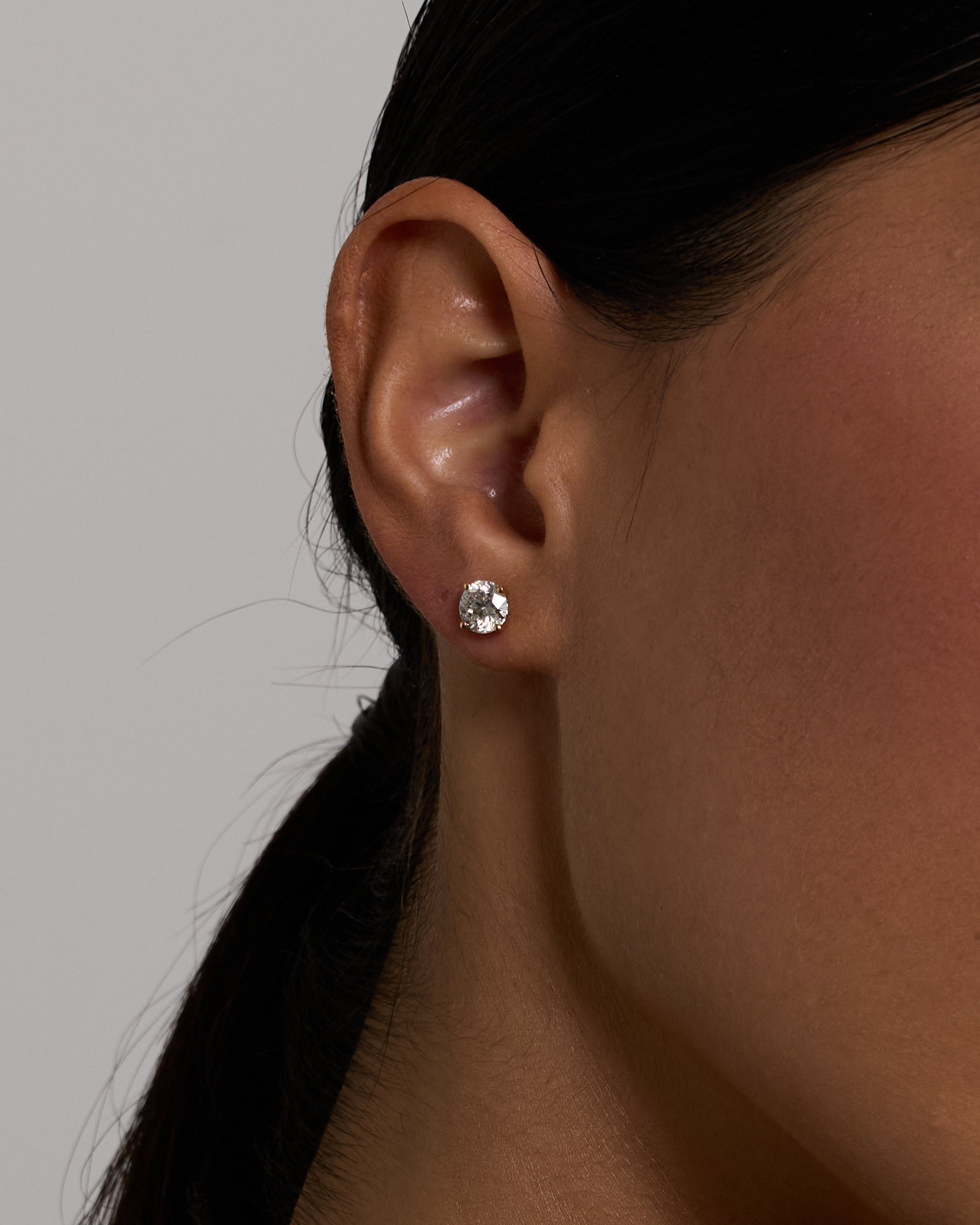 2.00 Carat TW Diamond Solitaire Stud Earrings in 18kt Yellow Gold
