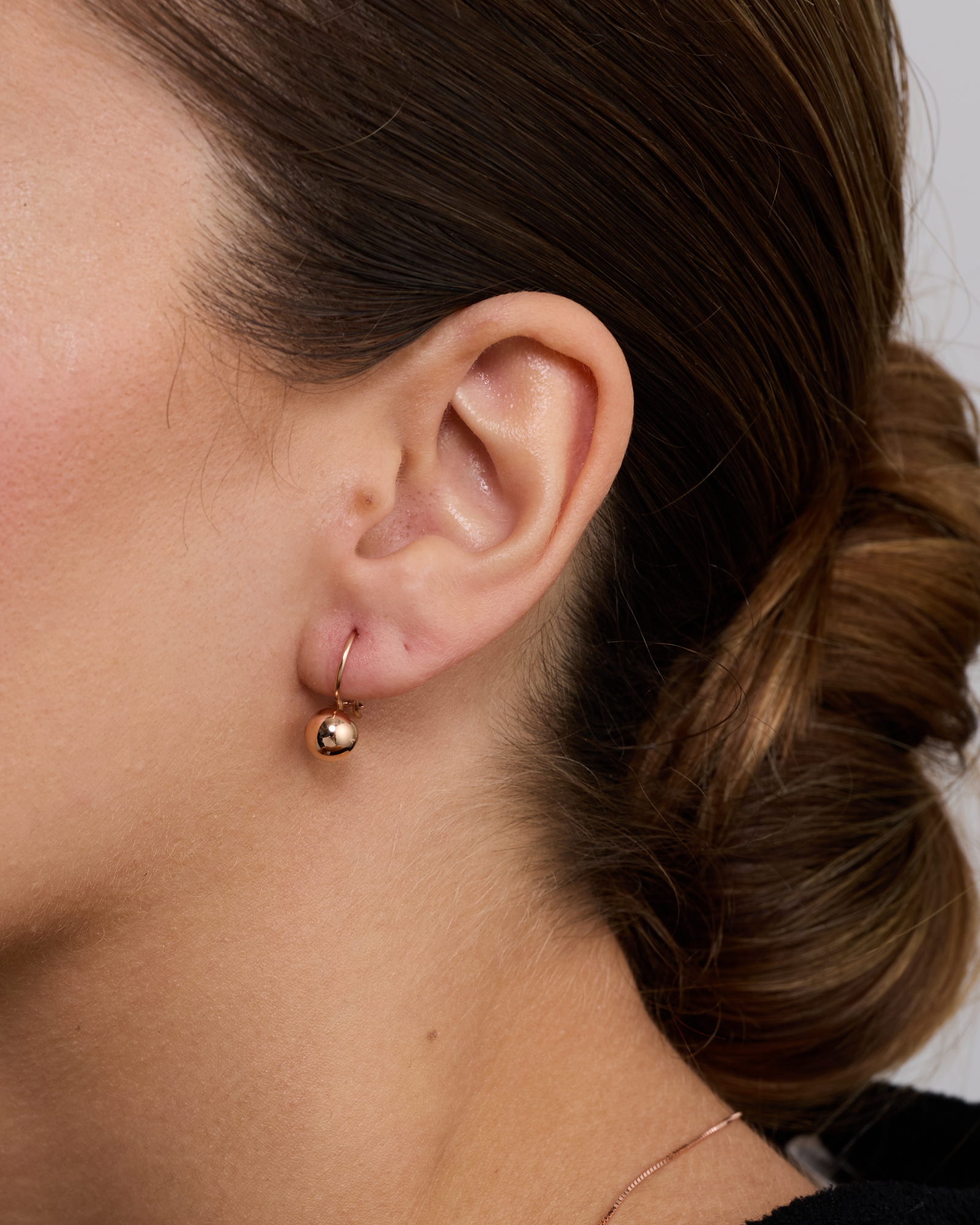 7mm Euroball Earrings in 10kt Rose Gold