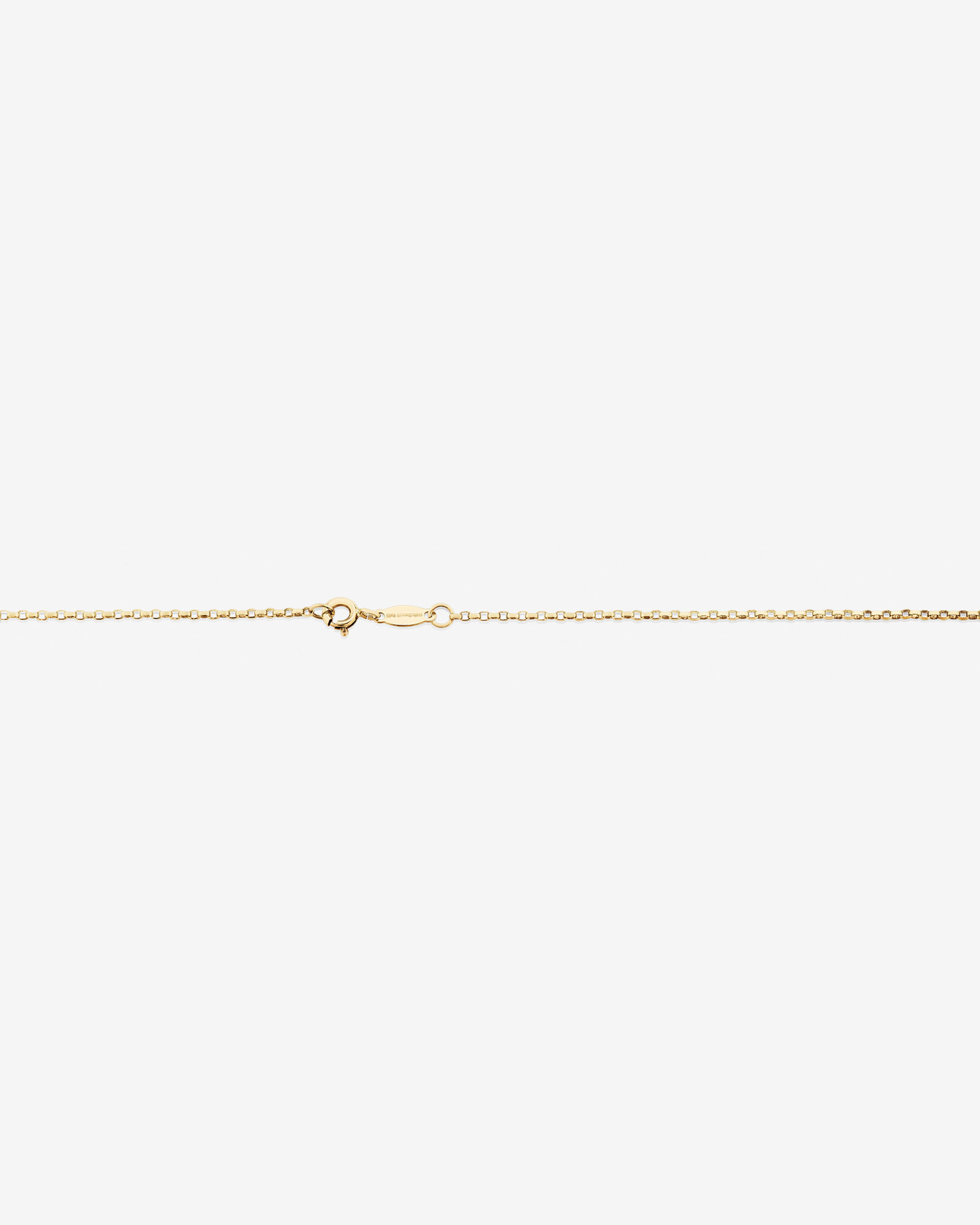 50cm (20") 1mm-1.5mm Width Diamond Cut Belcher Chain in 18kt Yellow Gold