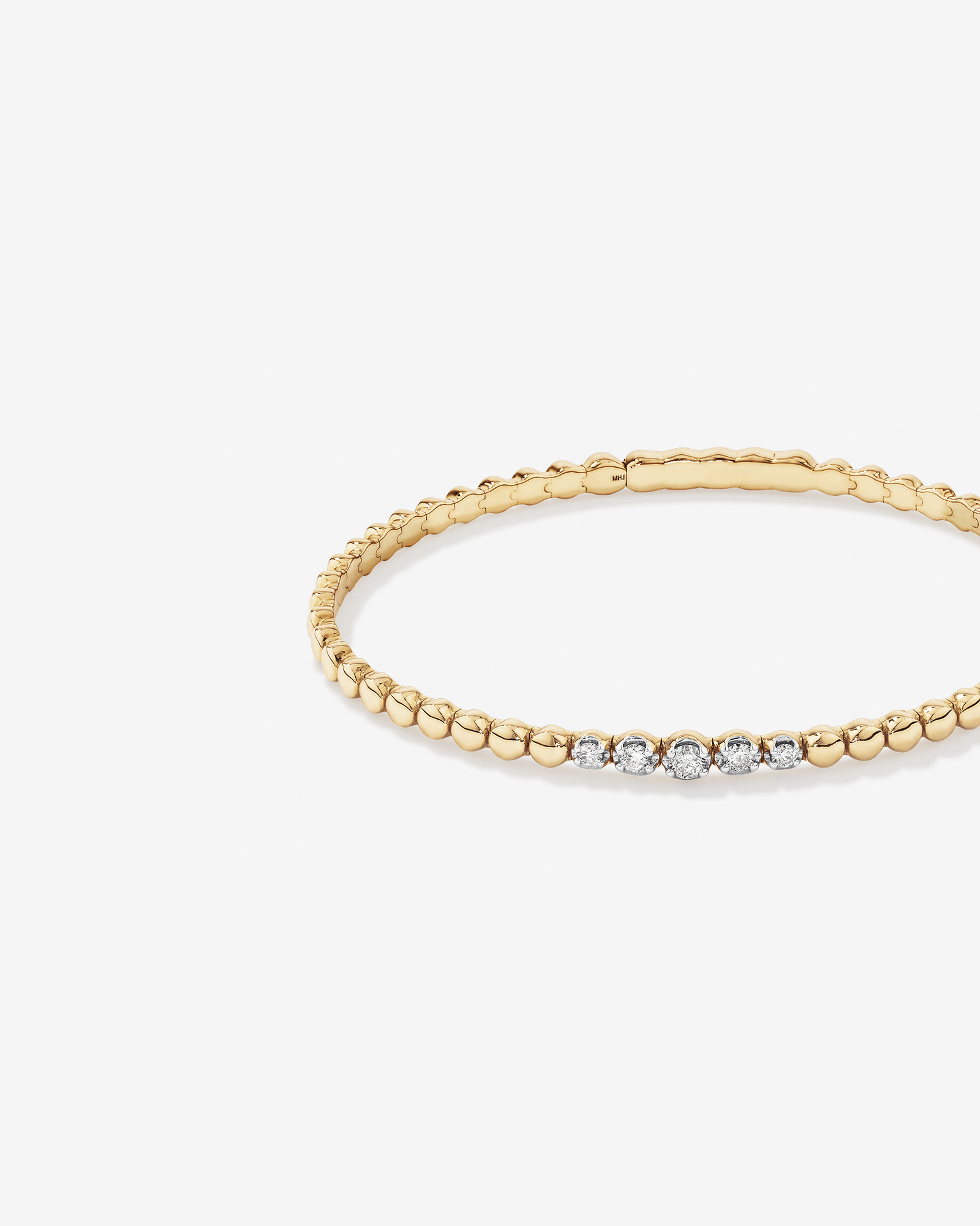 Bracelet Jonc Flex de Diamant de 0,25 Carat TW en Or Jaune 10kt