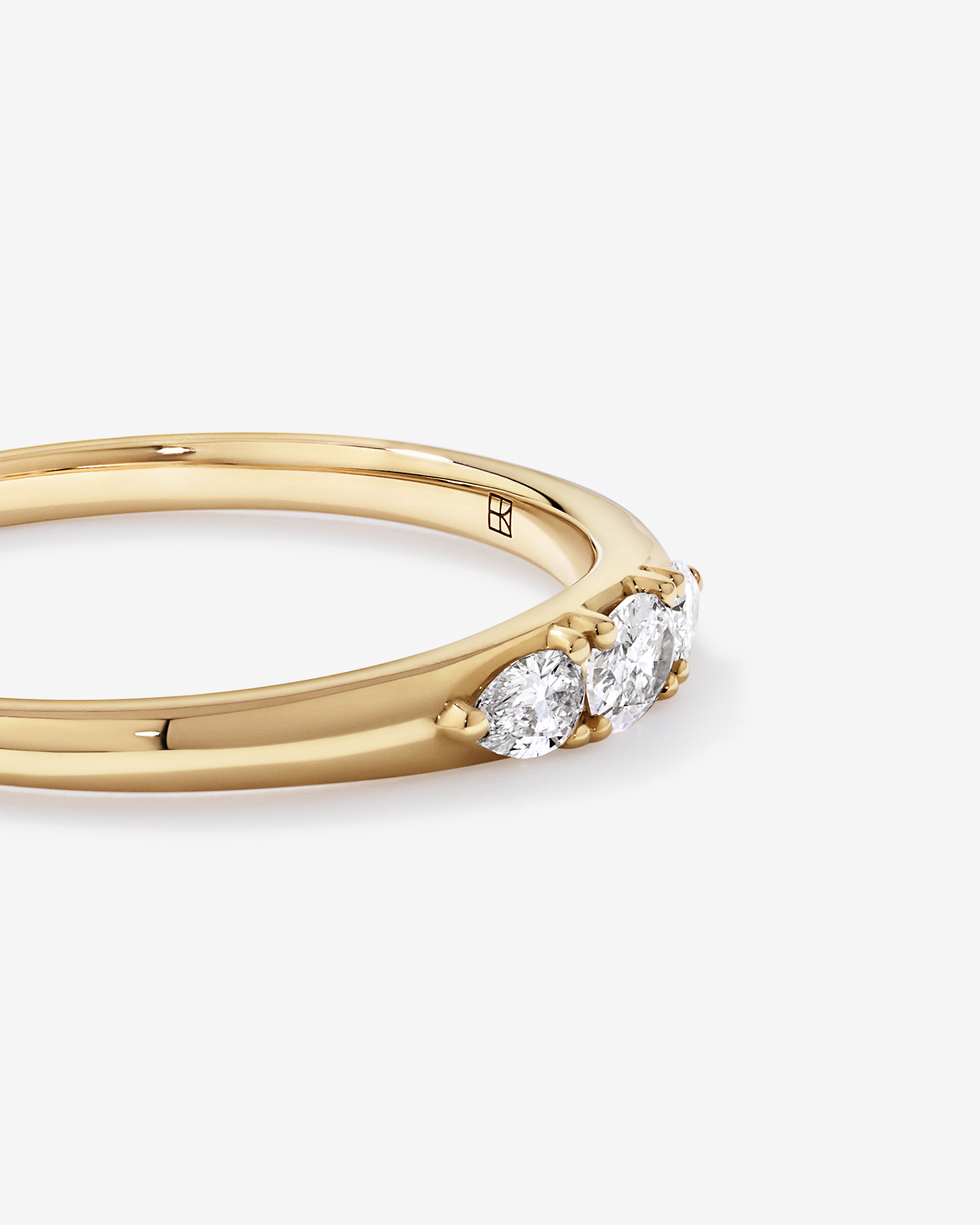 Bague empileuse en diamants de laboratoire 0,18TW or 10 carats
