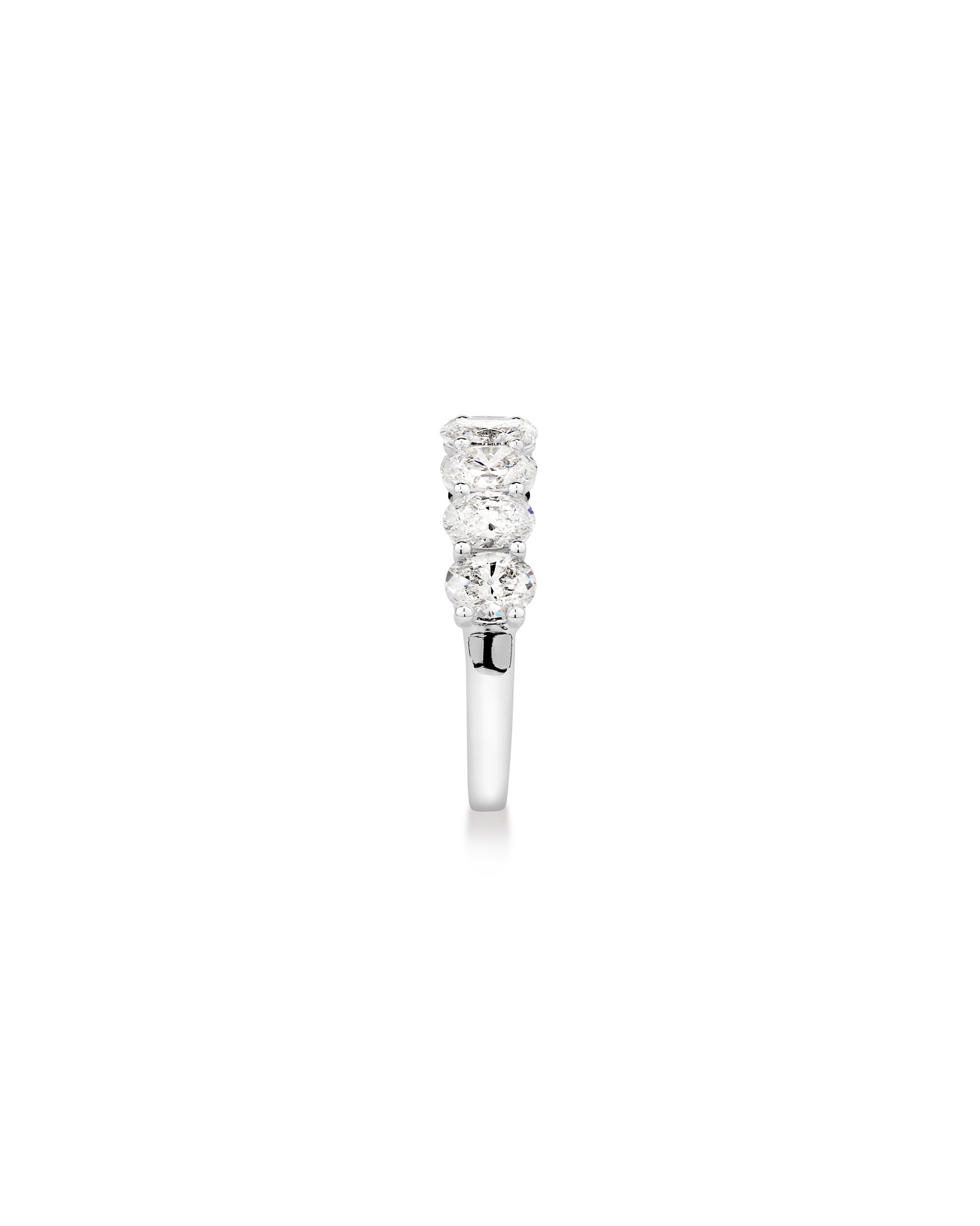 2.00 Carat TW Oval Laboratory-Grown Diamond Wedding Ring 14kt White Gold
