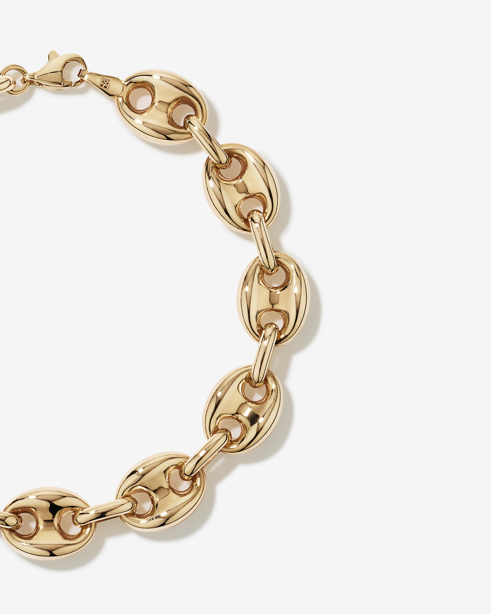 Bracelet Puff Anchor en Vermeil or 18 carats