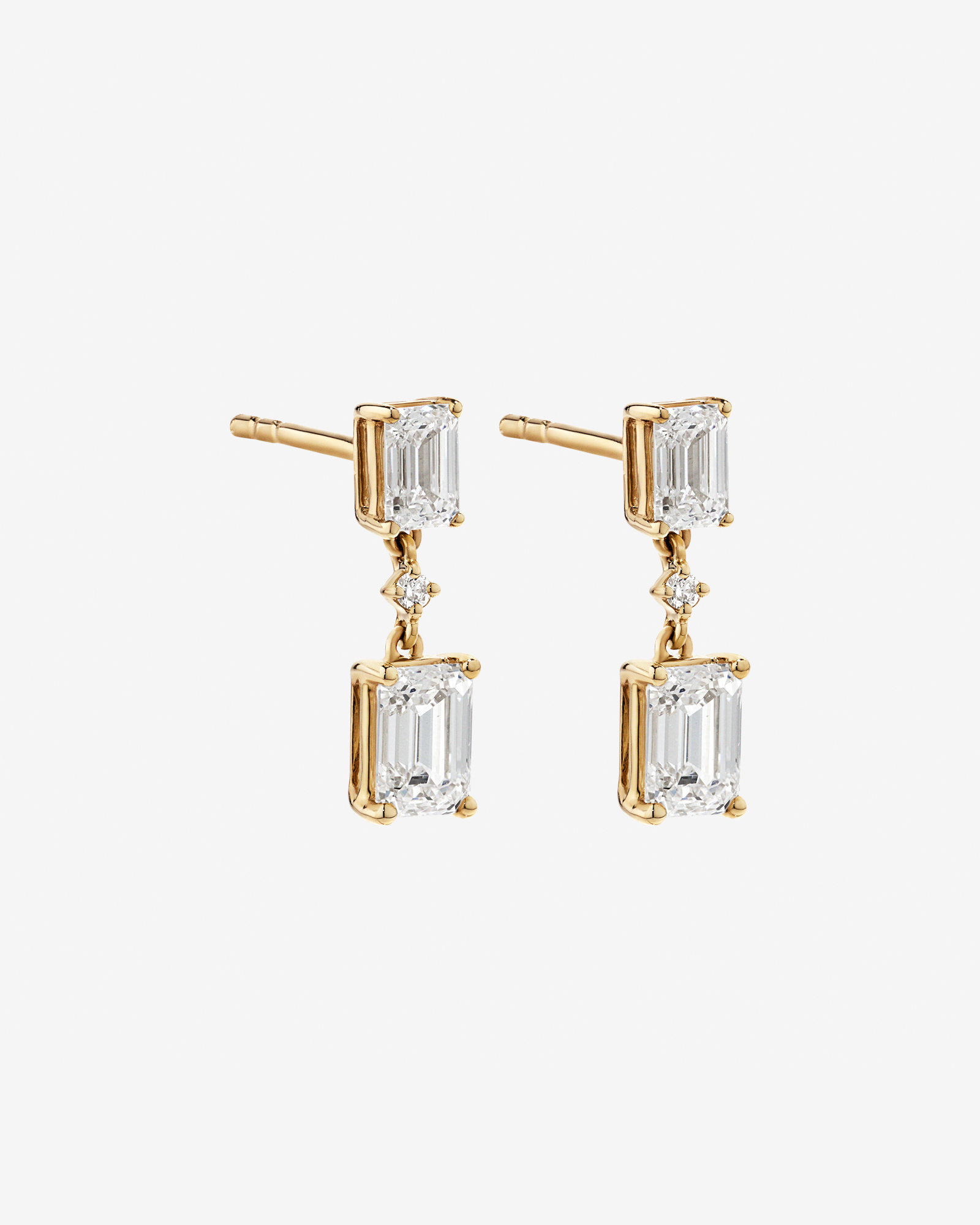 1.51TW Laboratory-grown Diamond Drop Earrings in 10kt Gold