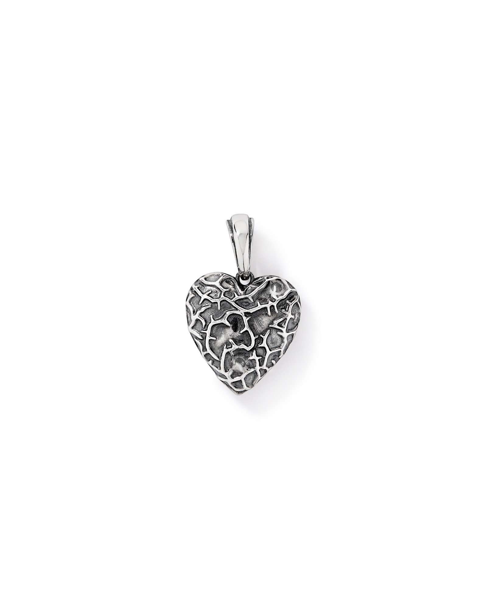 Thorny Heart Pendant in Sterling Silver
