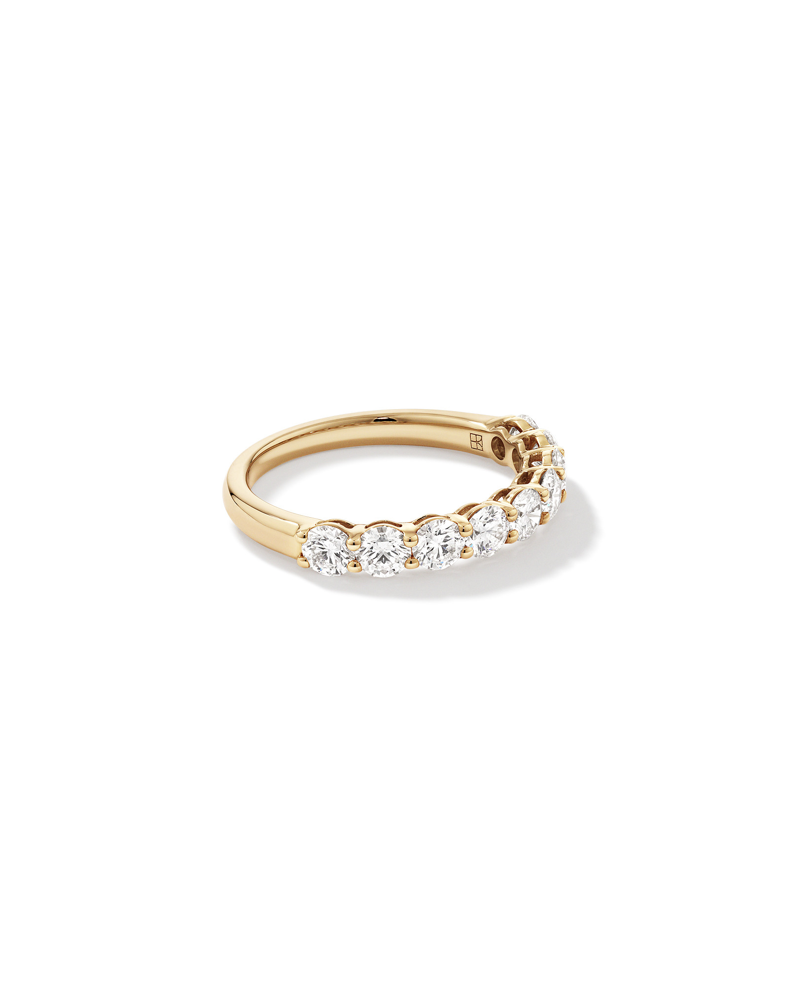 1.30 Carat TW Round Brilliant Laboratory-Grown Diamond Wedding Ring in 14kt Yellow Gold