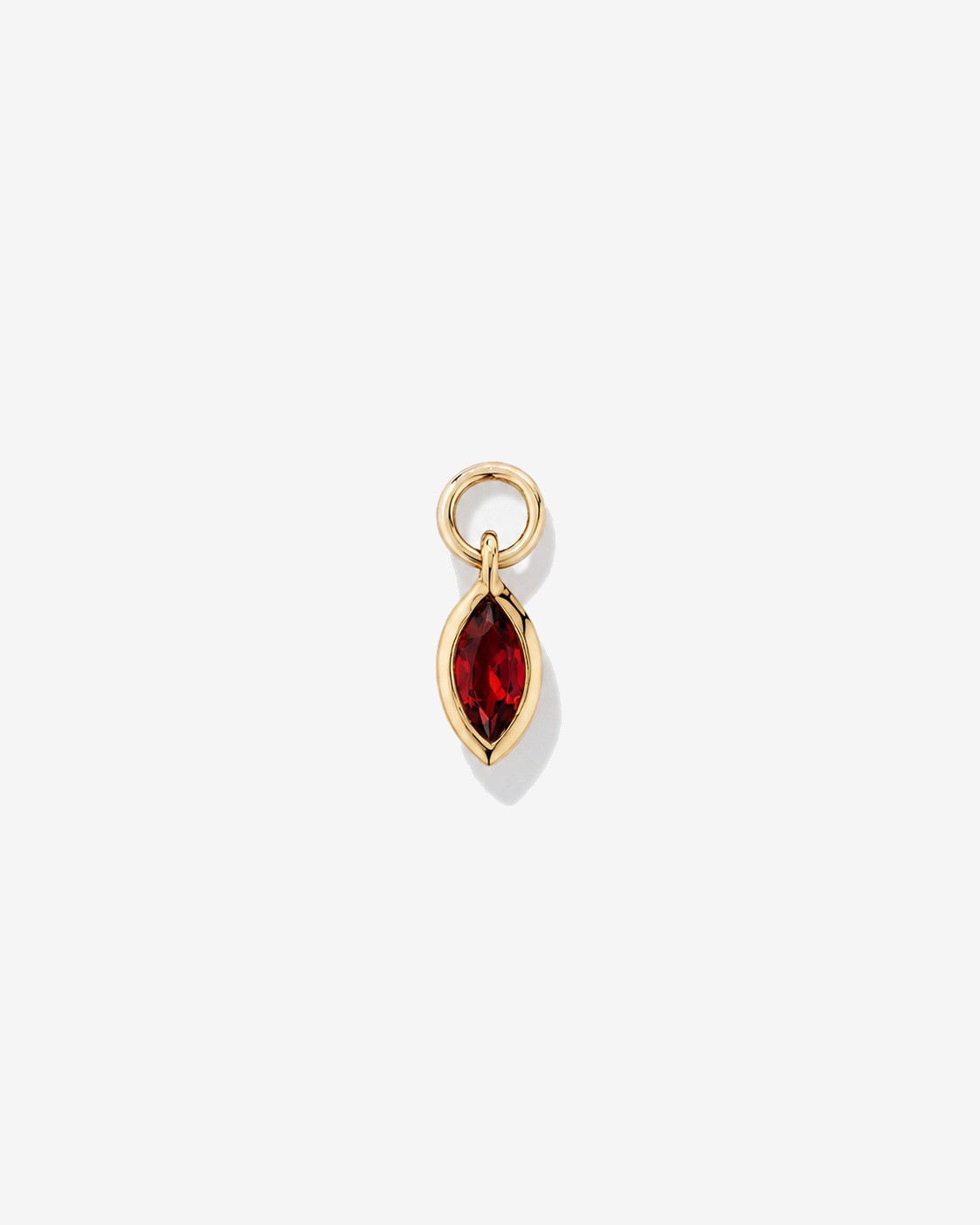 Breloque d'oreille Grenat en or jaune 10 ct