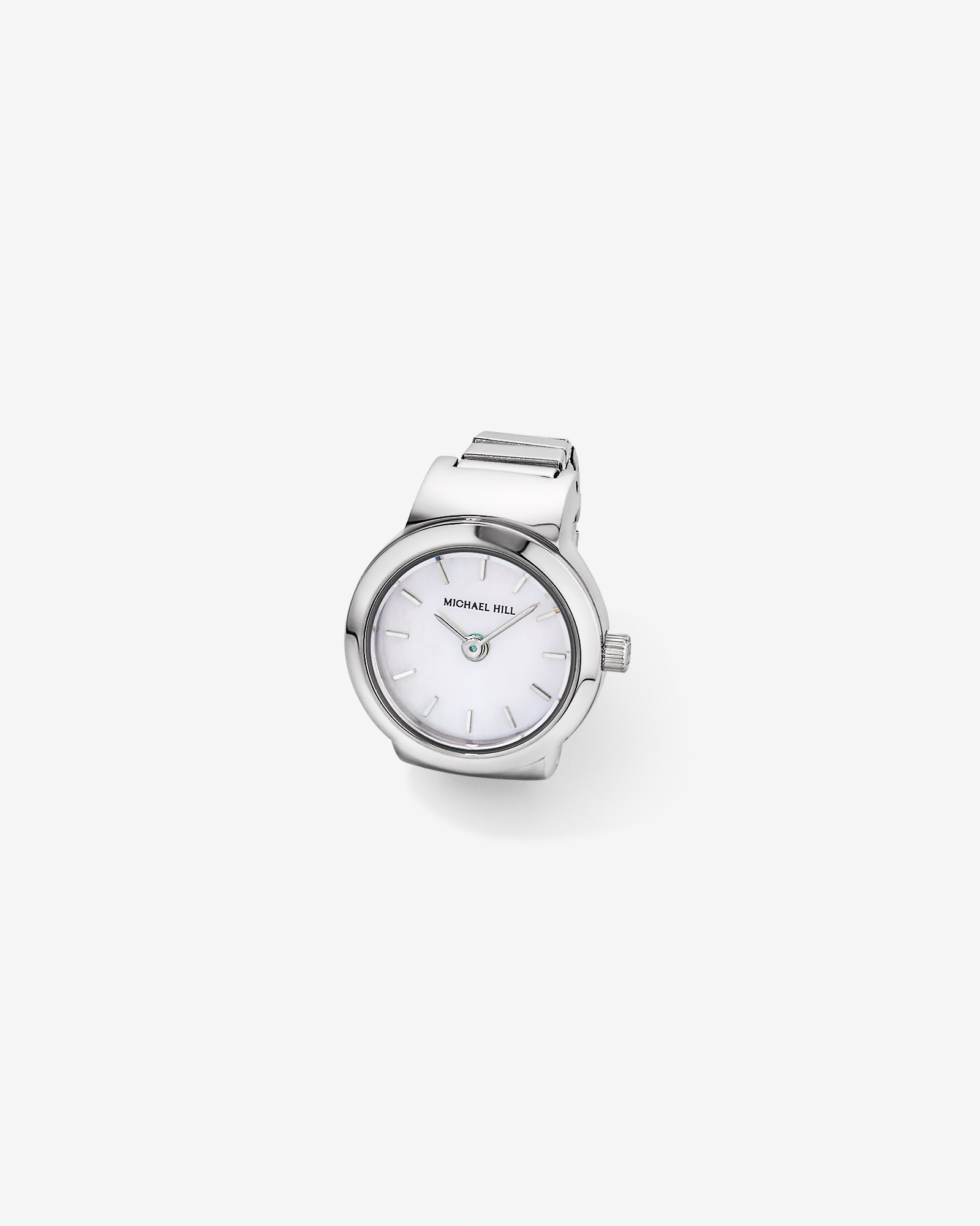 Mother of Pearl Watch Ring in Stainless Steel
