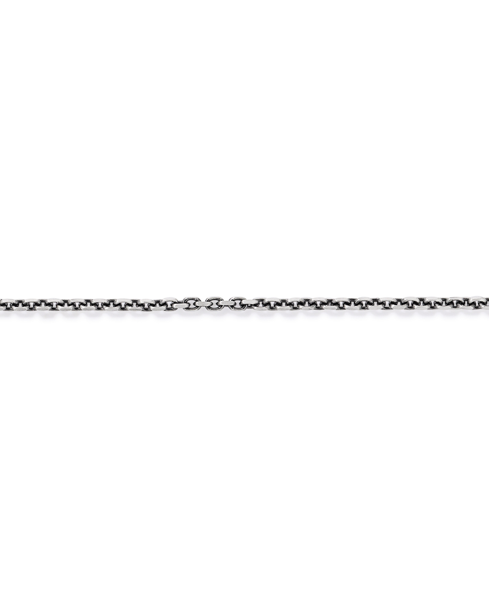 Bracelet Forzatina oxydé en argent sterling, largeur 0,8 mm, longueur 21 cm (8 po)