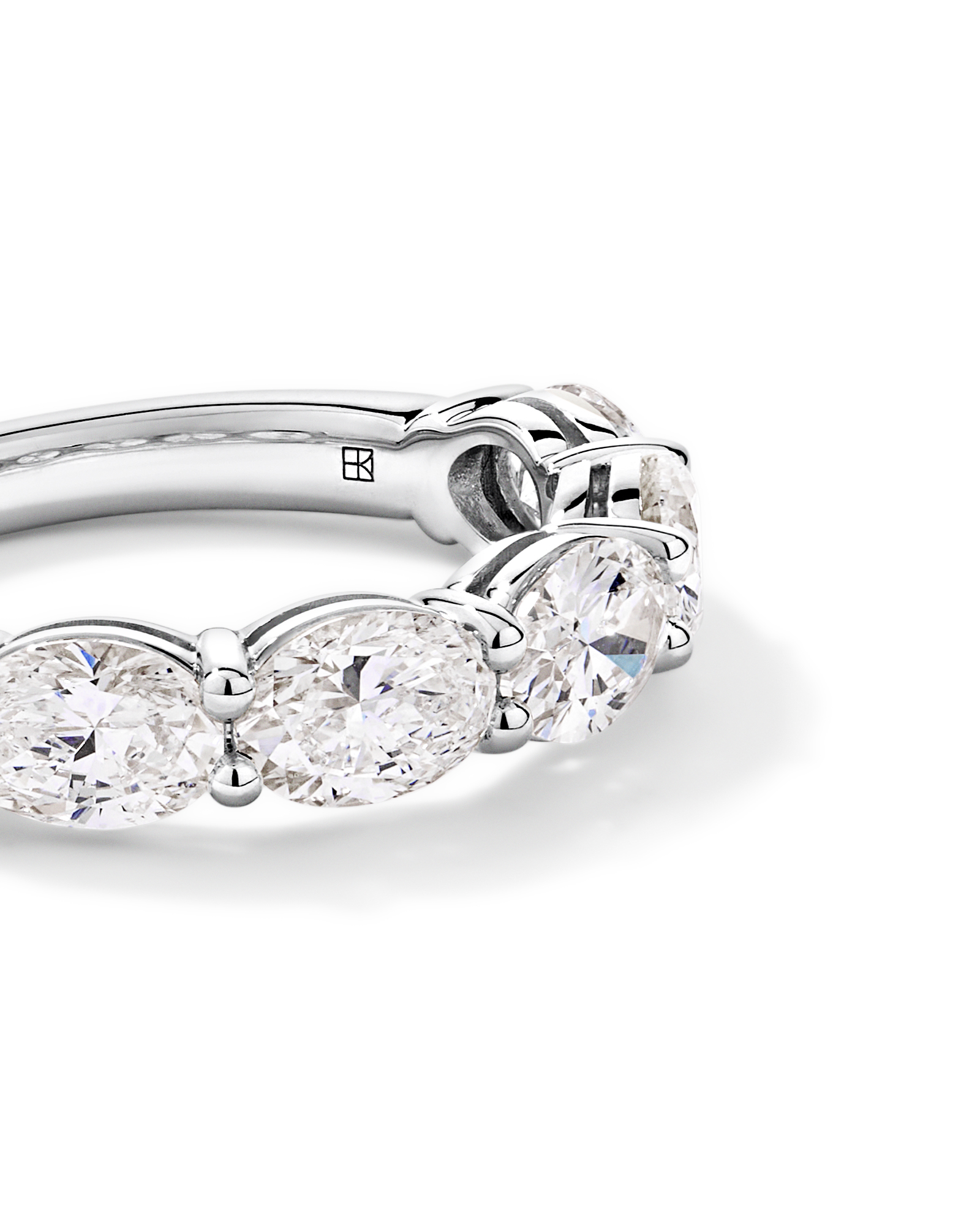 3.00TW Oval Laboratory-Grown Diamond Wedding Ring 14kt Gold