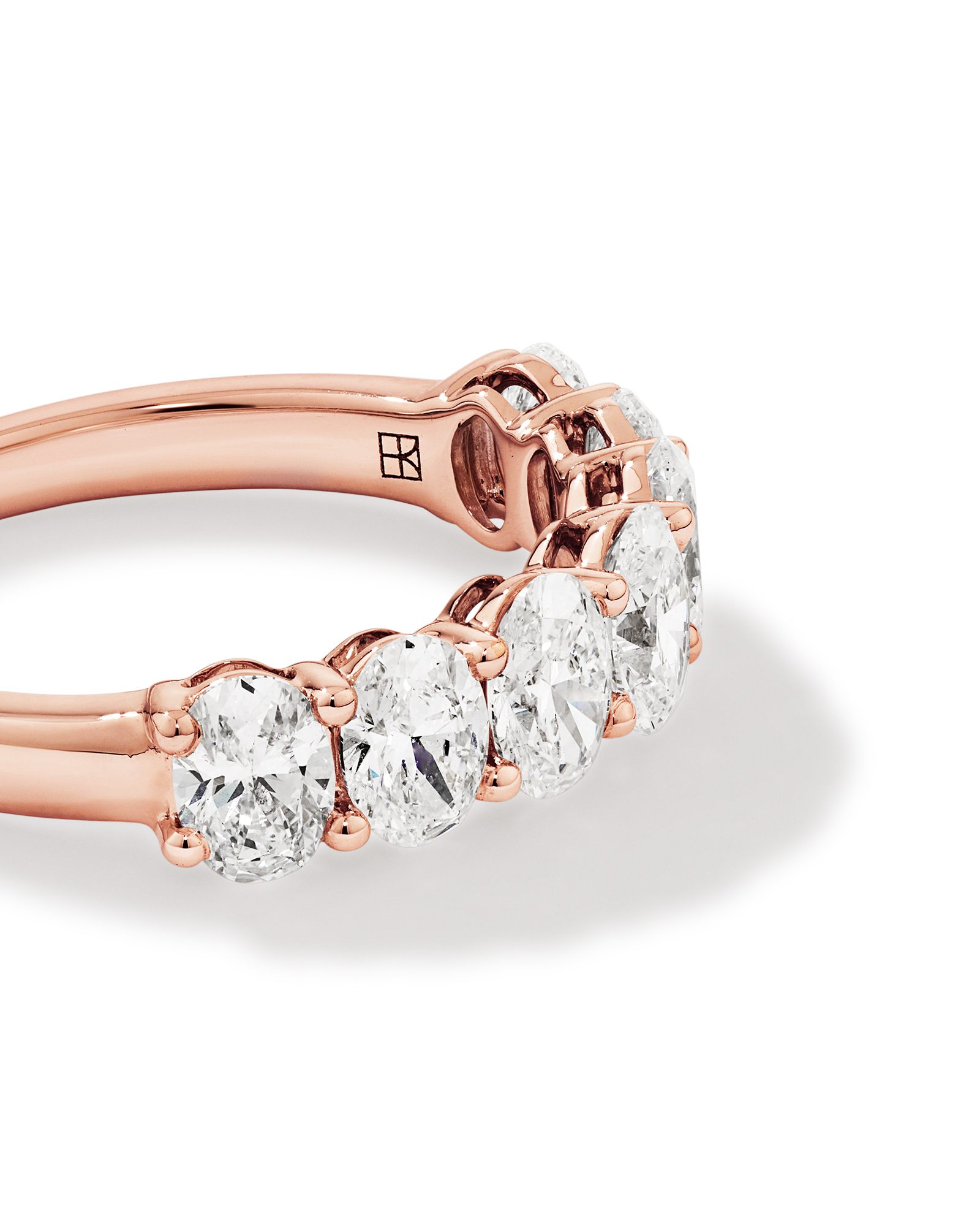 2.00 Carat TW Oval Laboratory-Grown Diamond Wedding Ring in 14kt Rose Gold